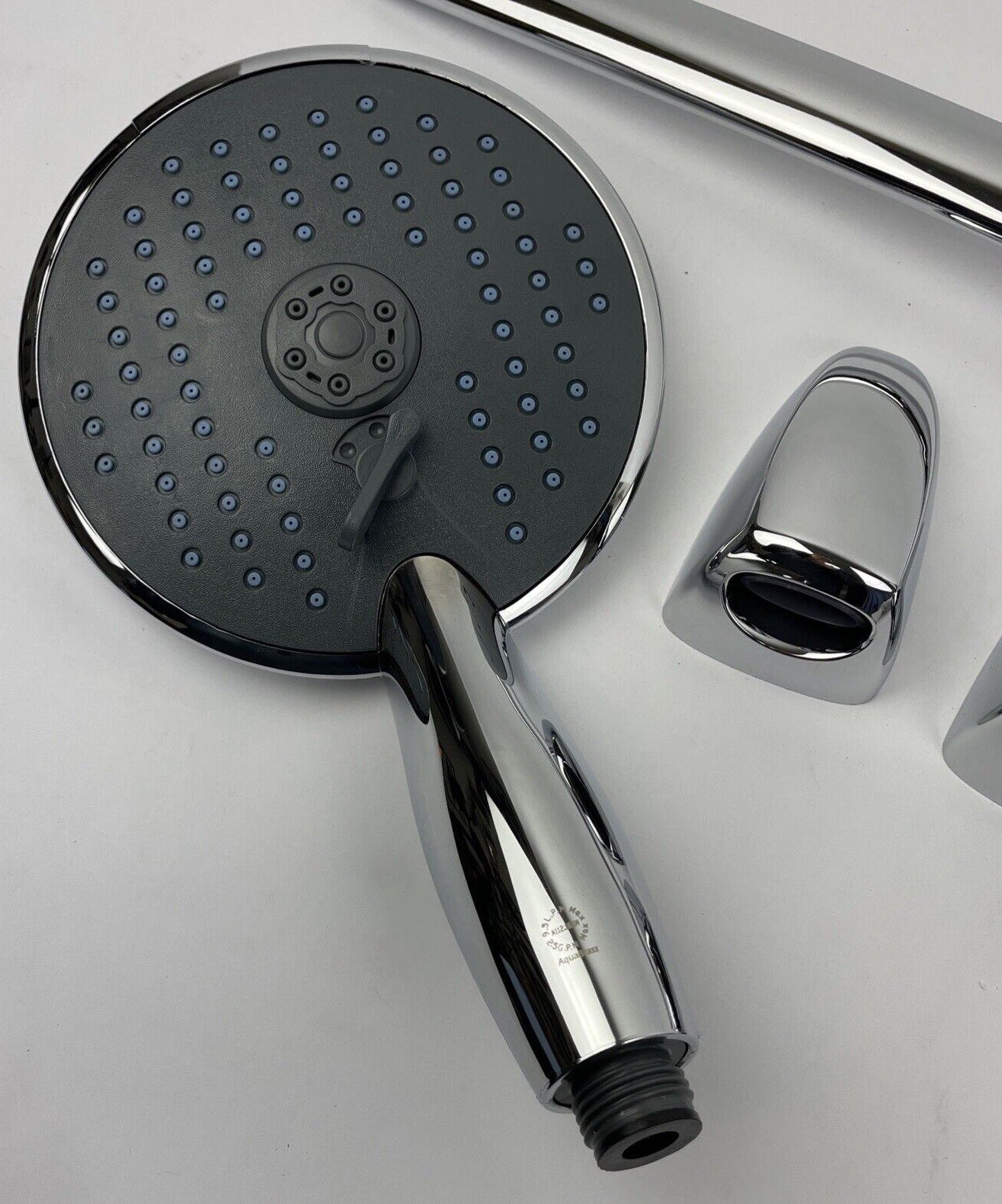 AQUABRASS 20632 Wall Mounted Hand Held 3 function Shower Head Polished Chrome