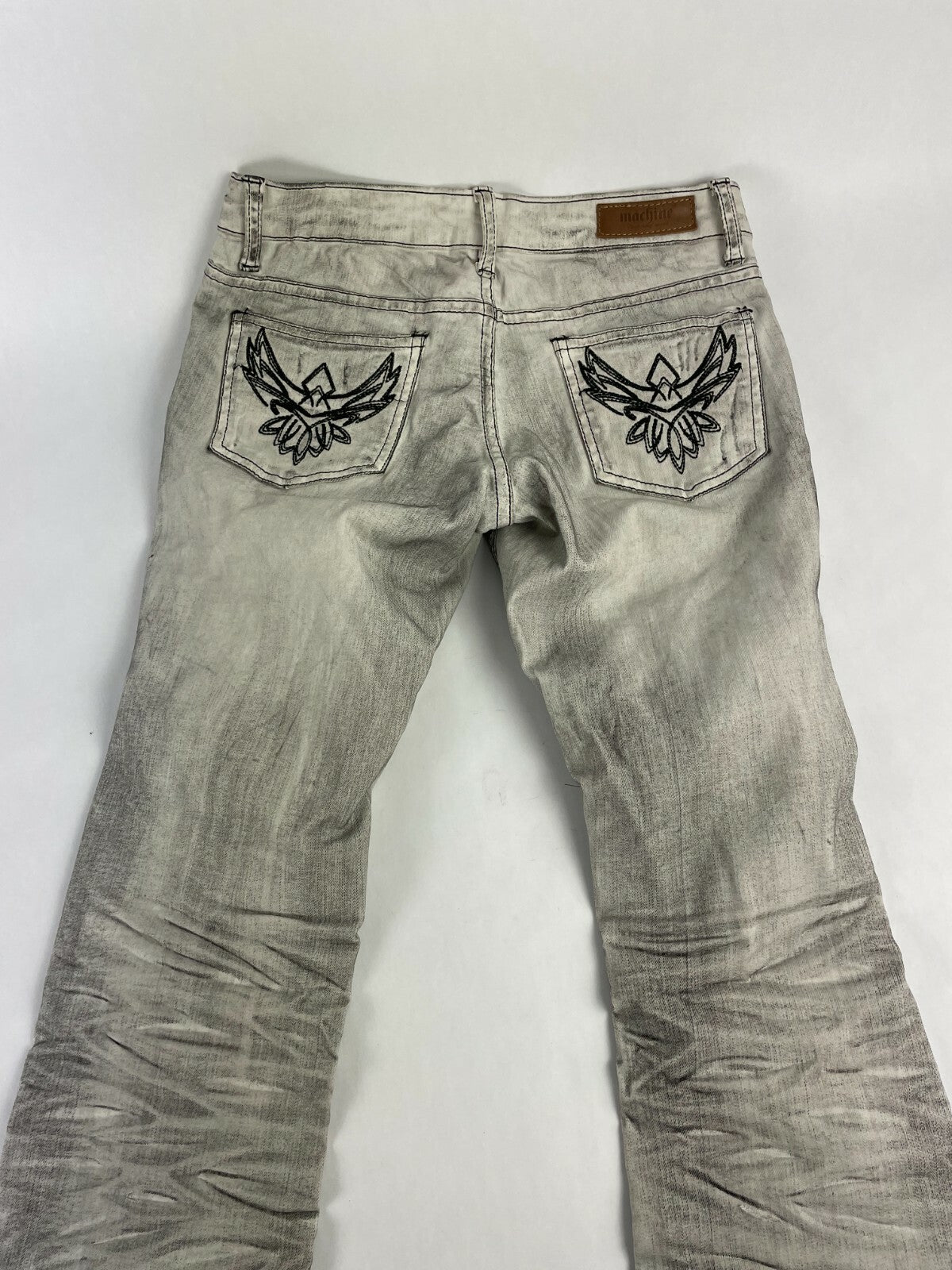 Machine Men's Denver Gray Tone Jeans Straight Leg Jeans Size W 27 L 31