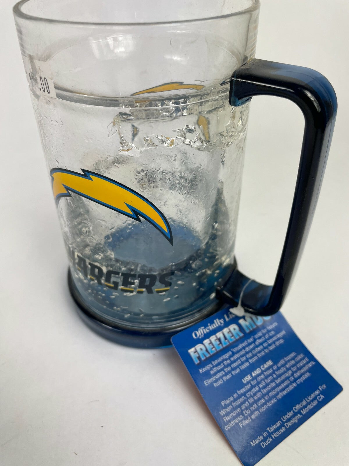 NFL Chargers Freezer Mug Keeps Beverages Crushed Ice
