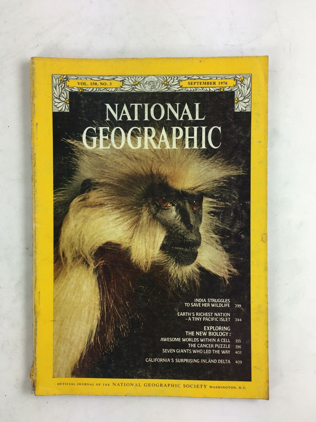 September 1976 National Geographic Magazine India Struggles To Save Her Wildlife