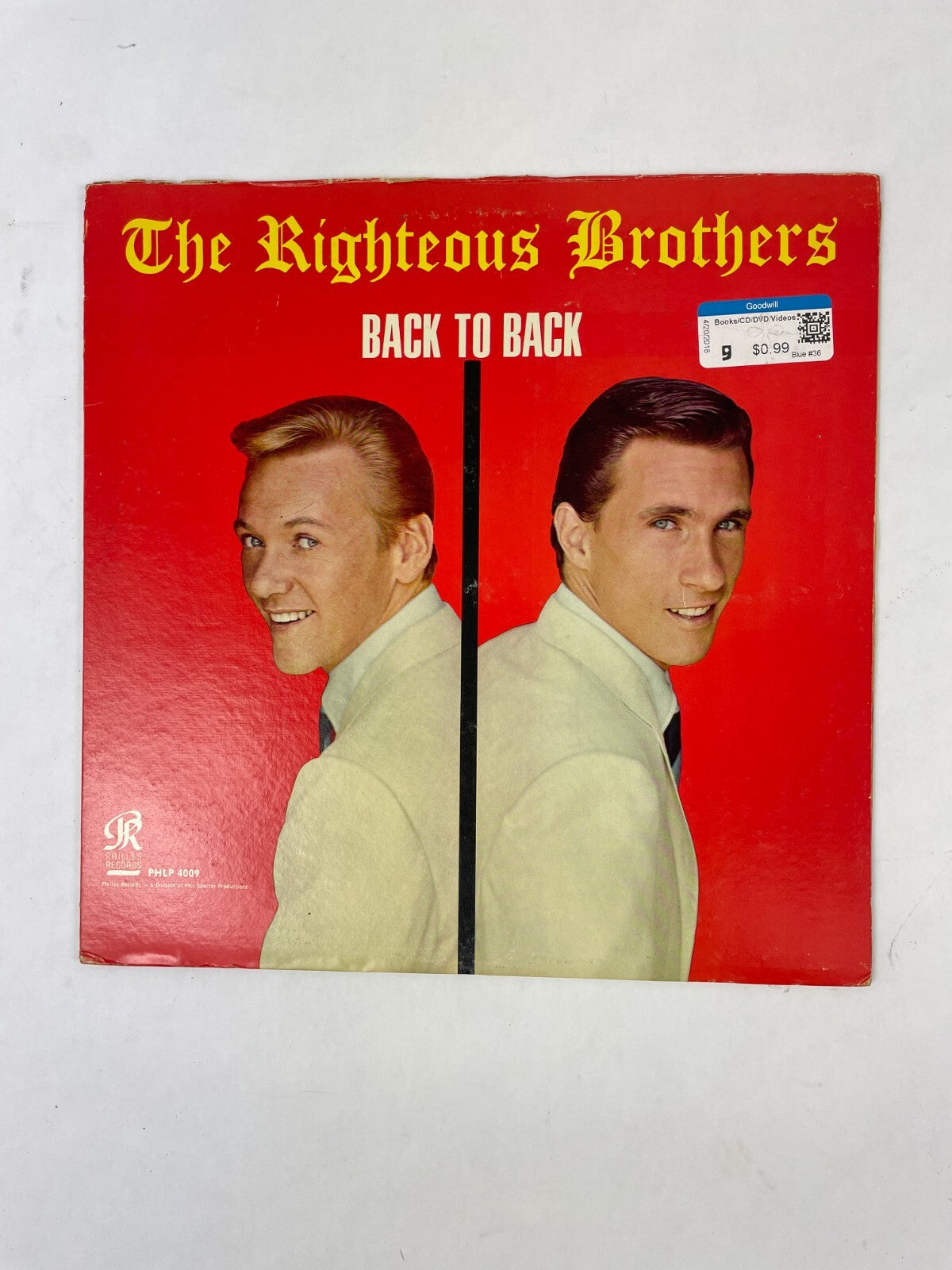 The Righteous Brothers Back to Back Ebbtide Hot Tamales Hung On You Vinyl Record