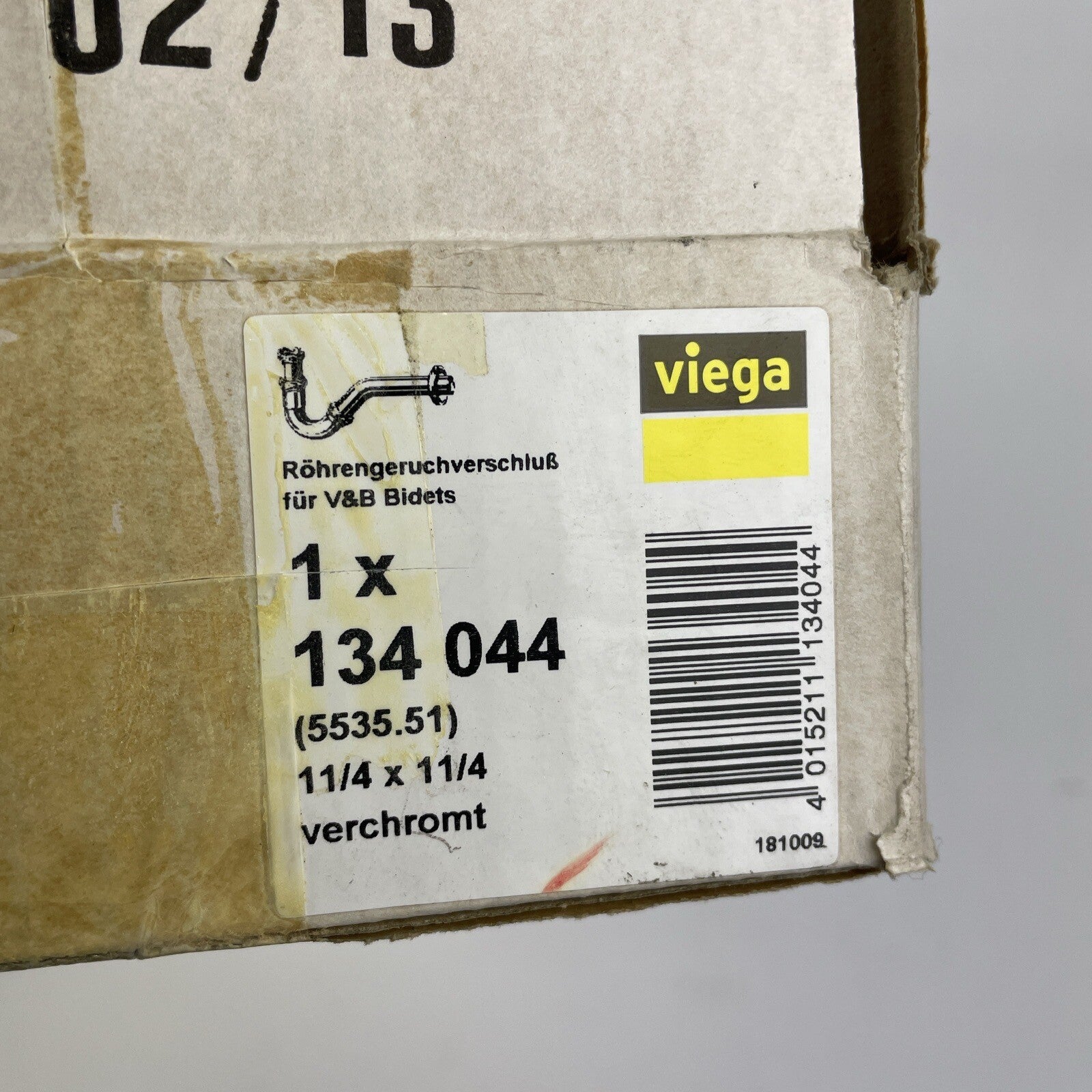 OEM viega 1 1/4" x 1 1/4" P- Trap Polished Chrome - LOOK