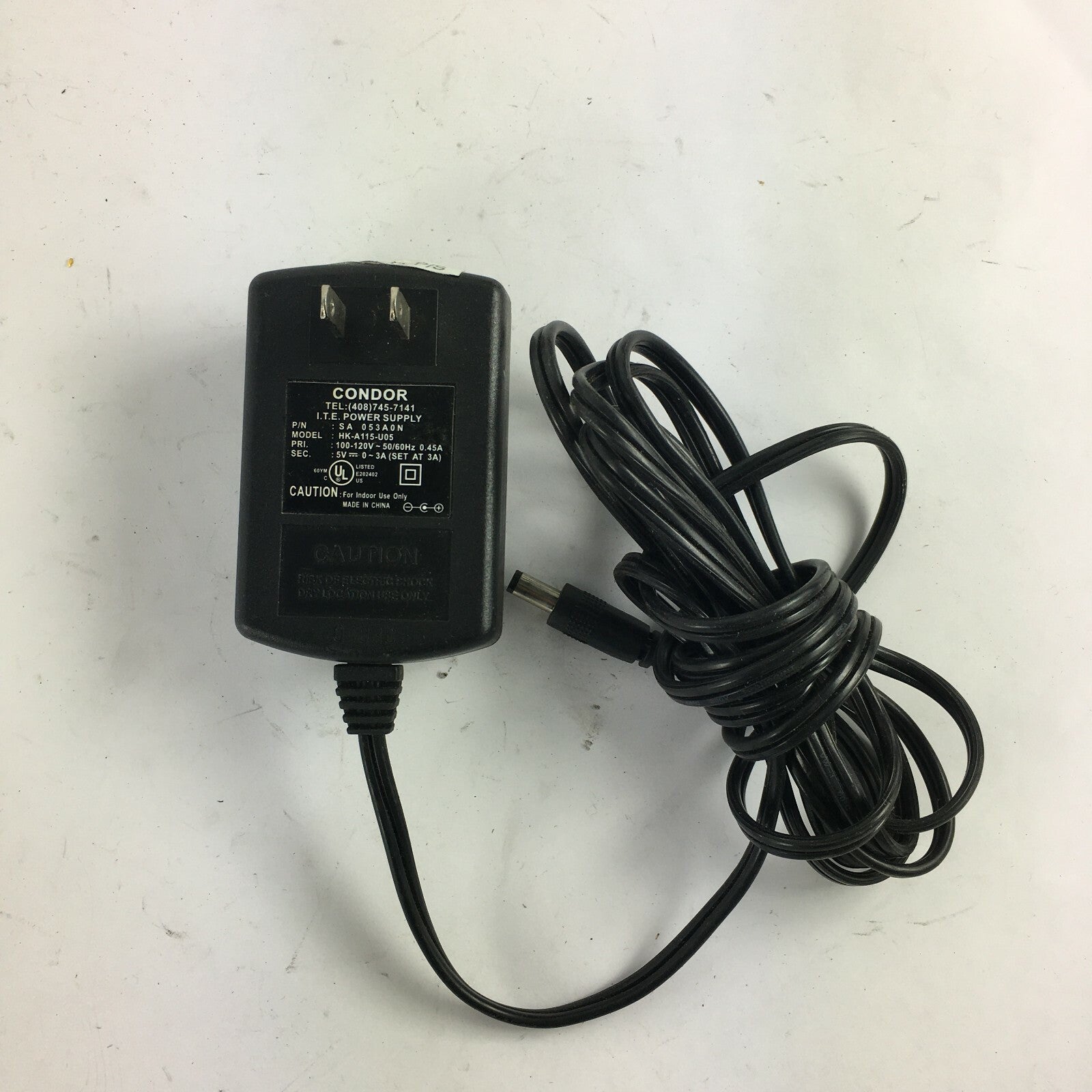 Genuine Condor HK-A115-U05 Output 5V 3A Power Supply Adapter A27