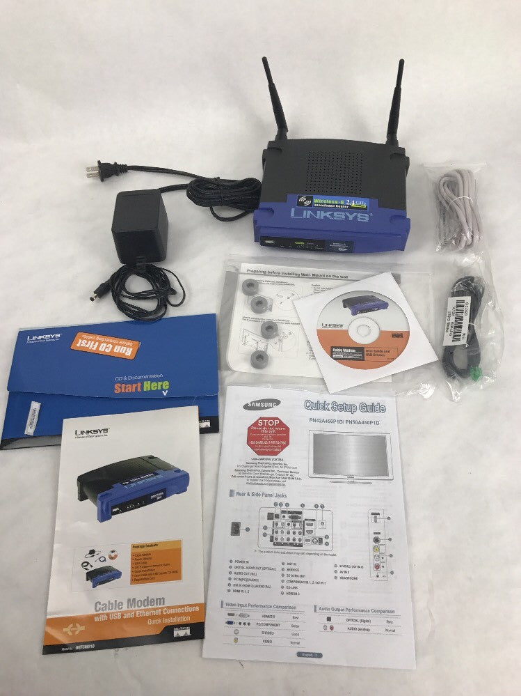 LINKSYS ETHERFAST CABLE MODEM BEFCMU10 VER 2 Excellent