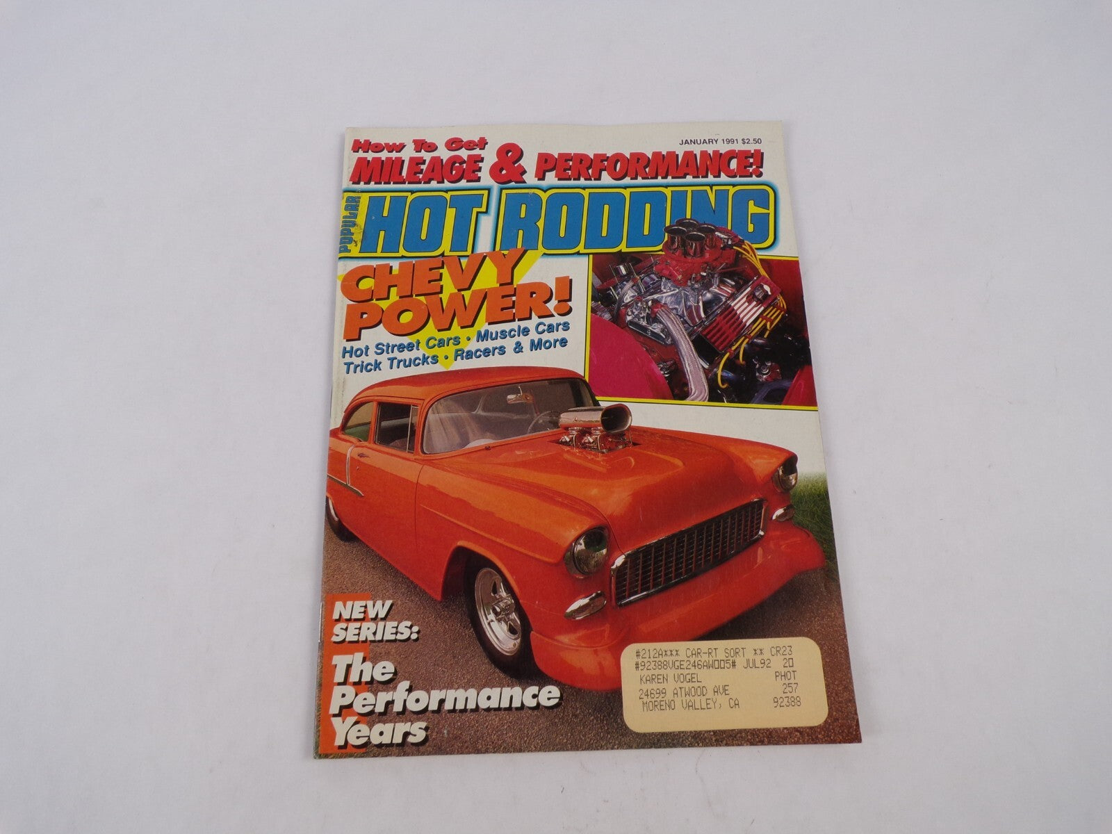 July 1992 Hot Rodding Magazine Chevy Power! How To Get Mileage & performance!