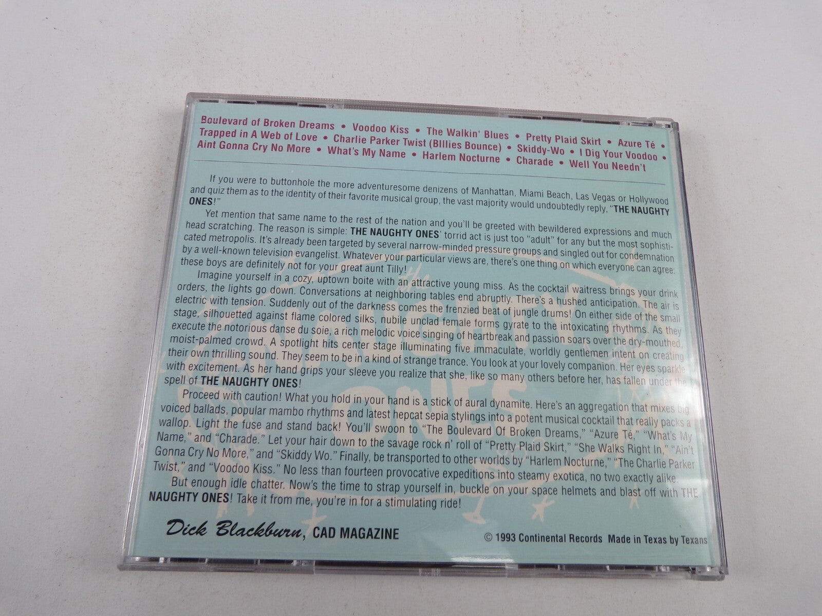 The Naughty Ones I Dig Your Voodoo Boulevard Of Broken Dreams Voodoo Kiss CD#25