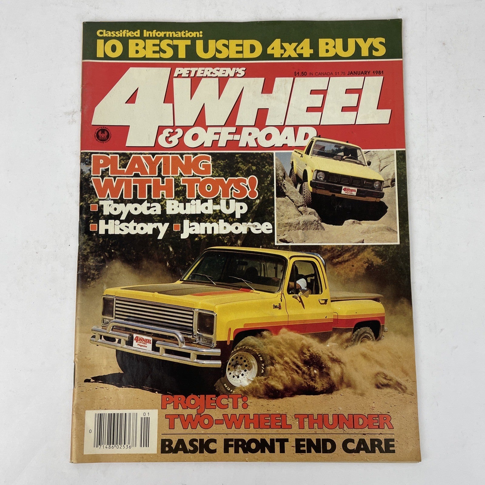 PETERSEN'S 4 WHEEL & OFF-ROAD Magazine-JANUARY,1981-TOYOTA 4X4 BUILD-UP