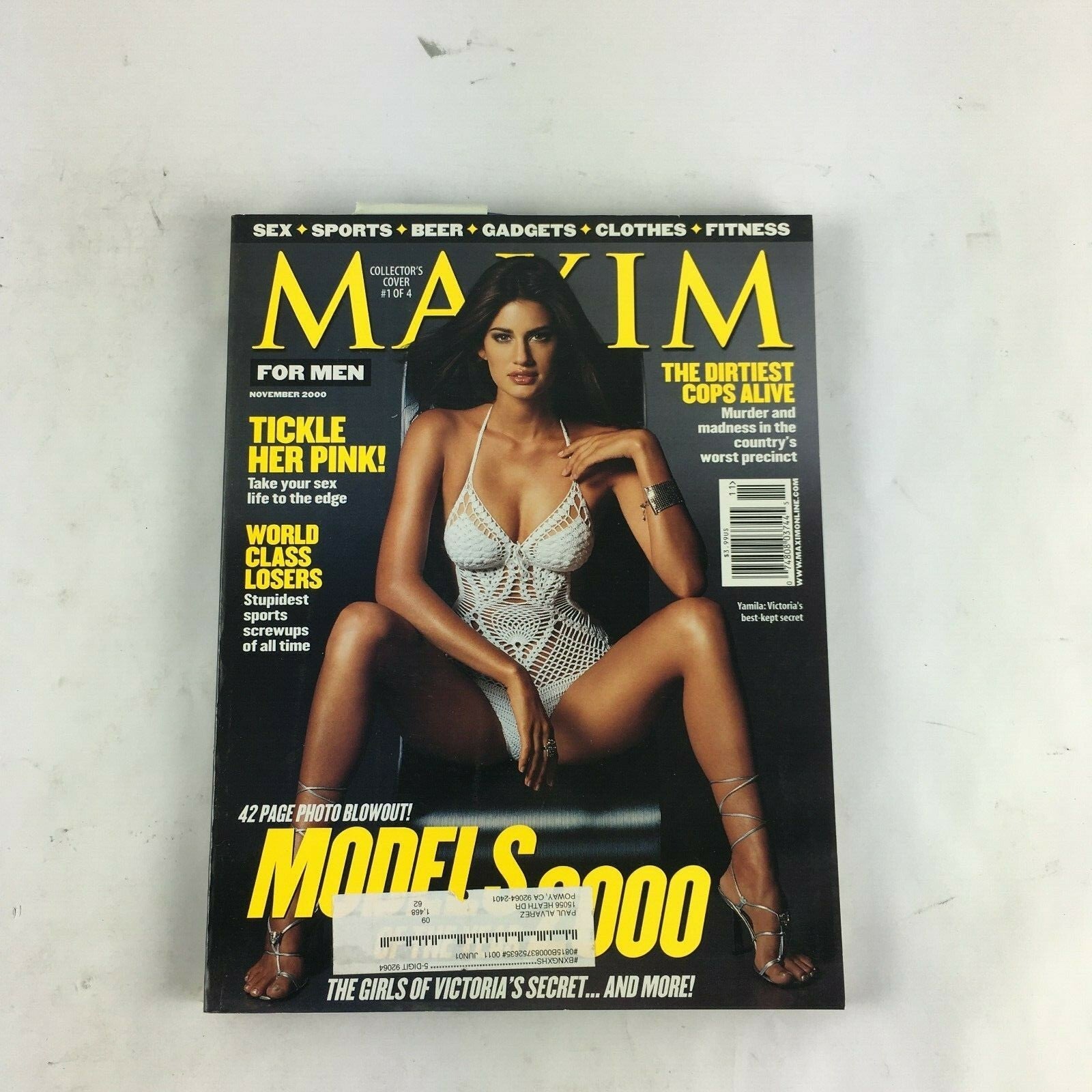 November 2000 Maxim Magazine Models 2000 Tickle Her Pink! World Class Losers