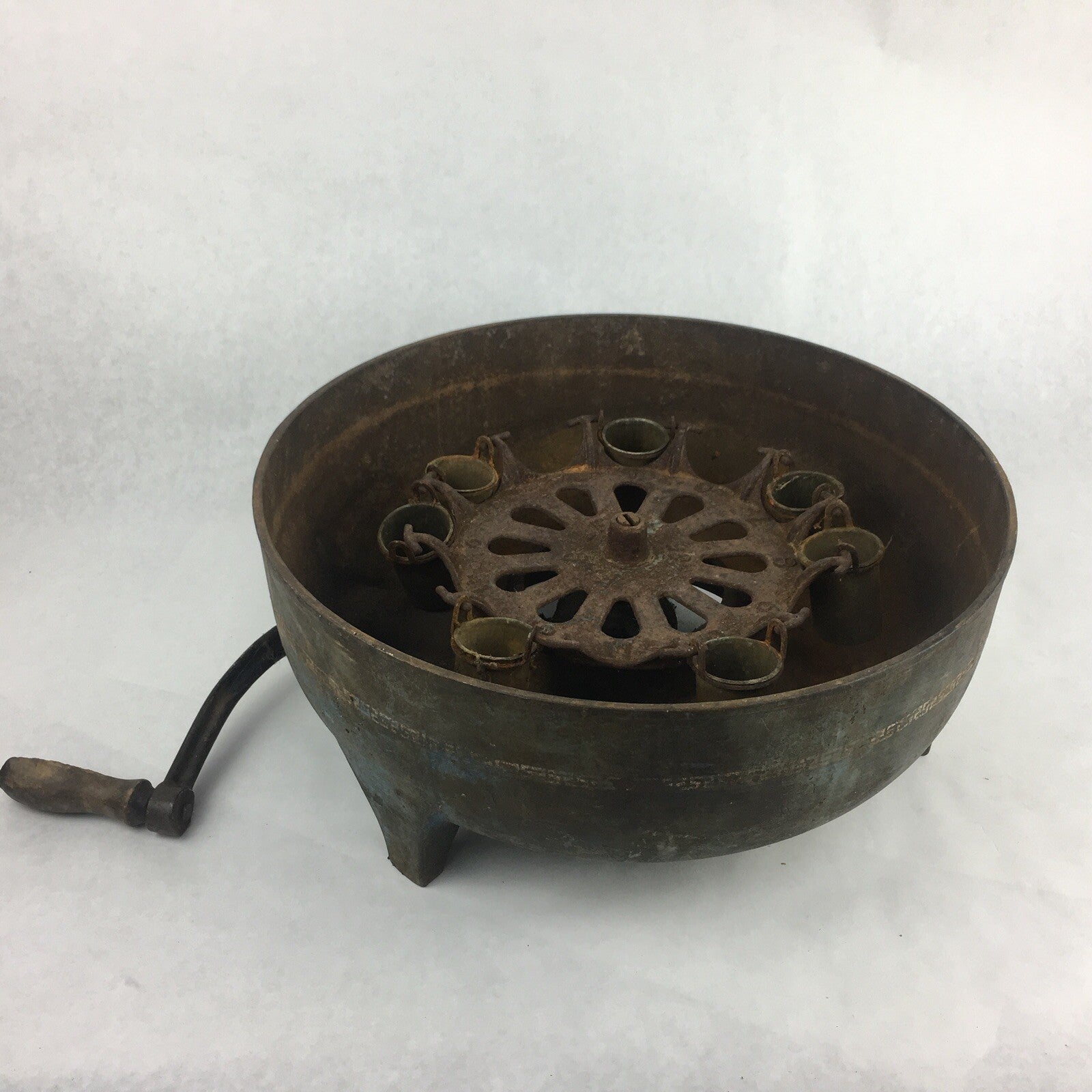 Antique D. H. Burrel Babcock Facile Milk & Cream Tester Cast Iron Centrifuge