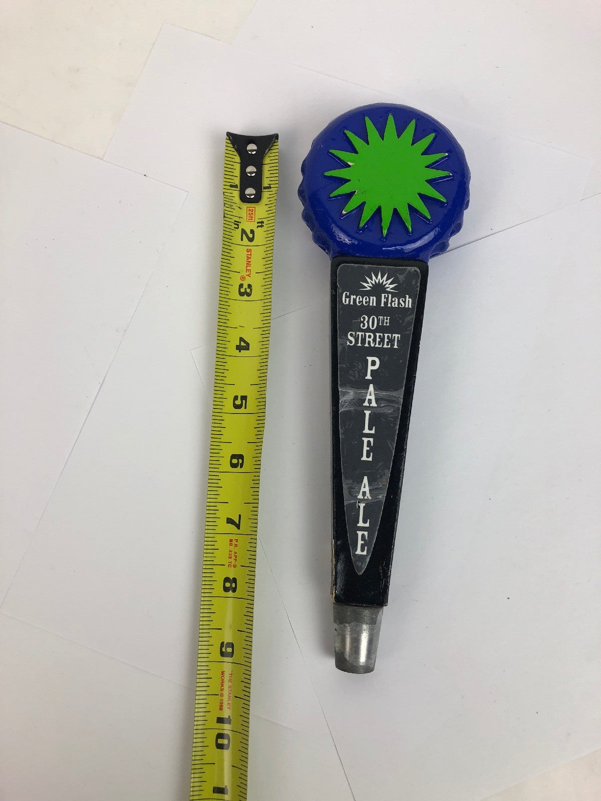 GREEN FLASH 30th Street Pale Ale BEER TAP HANDLE RARE - San Diego - FSTSHP
