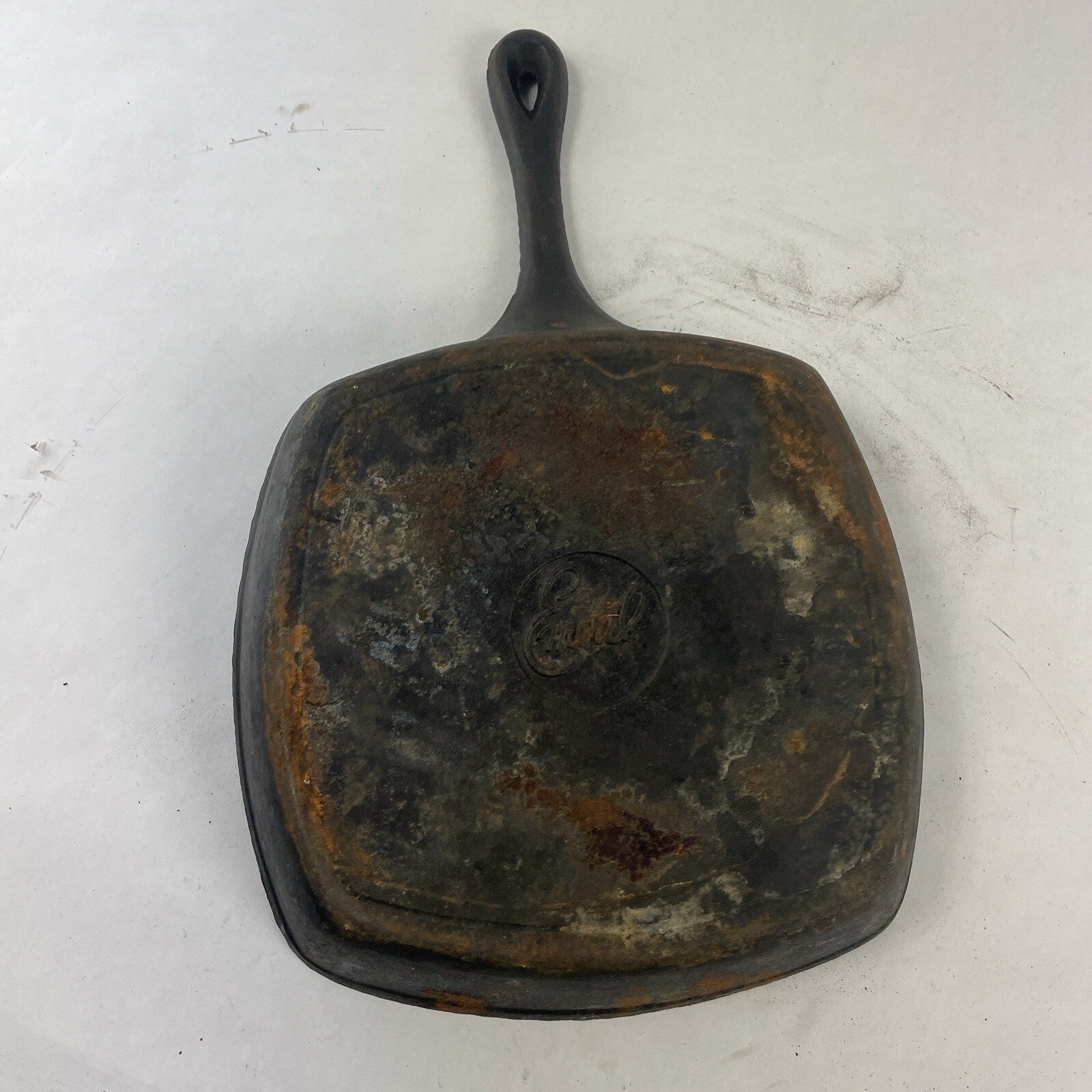 Emeril Lagasse Cast Iron 10" Square Skillet Grill Pan with Ribs - LOOK
