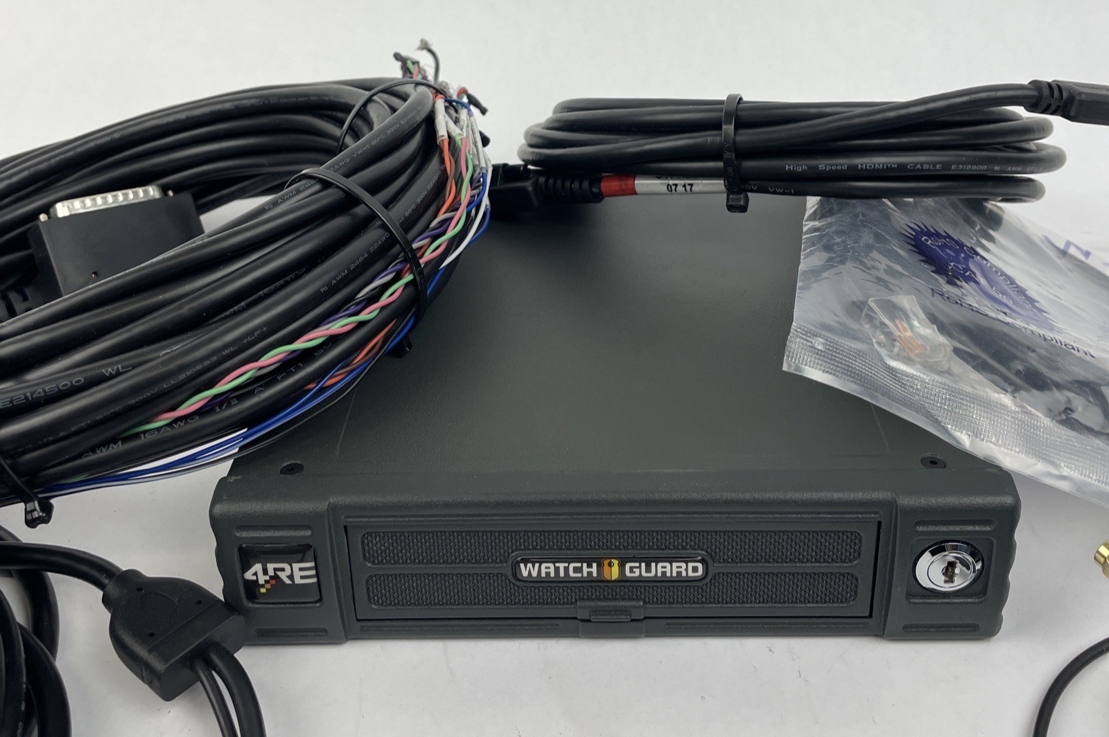WatchGuard WGA00480-605 4RE DVR Video Management w Cords - Locked No Key
