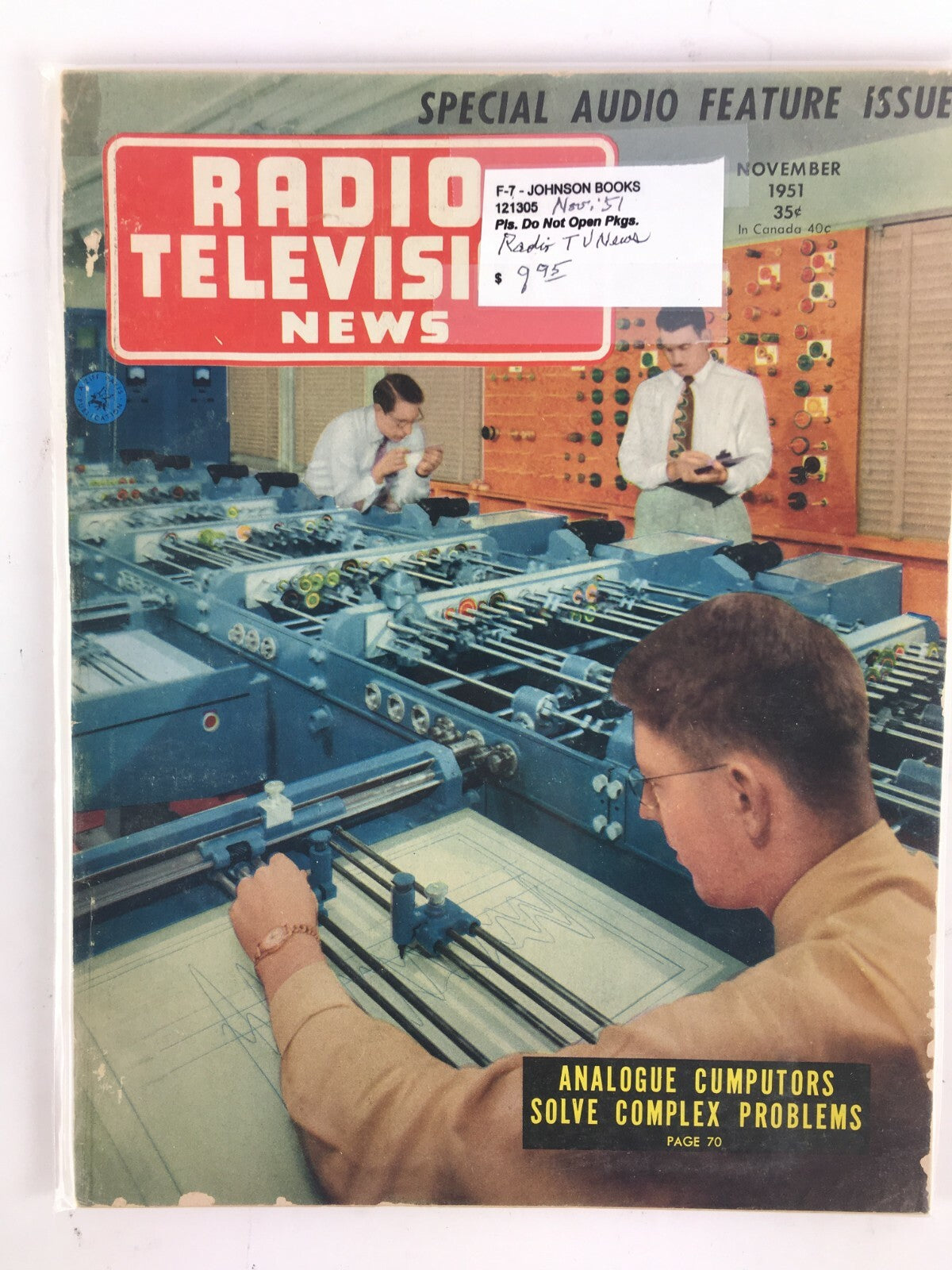 November 1951 Radio Television News Magazine Analogue Cumputors Solve Complex