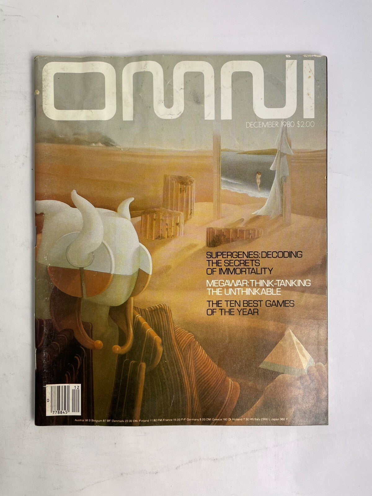 December 1980 Omni Magazine Mega War Supergenes Decoding Scerets of Immortality