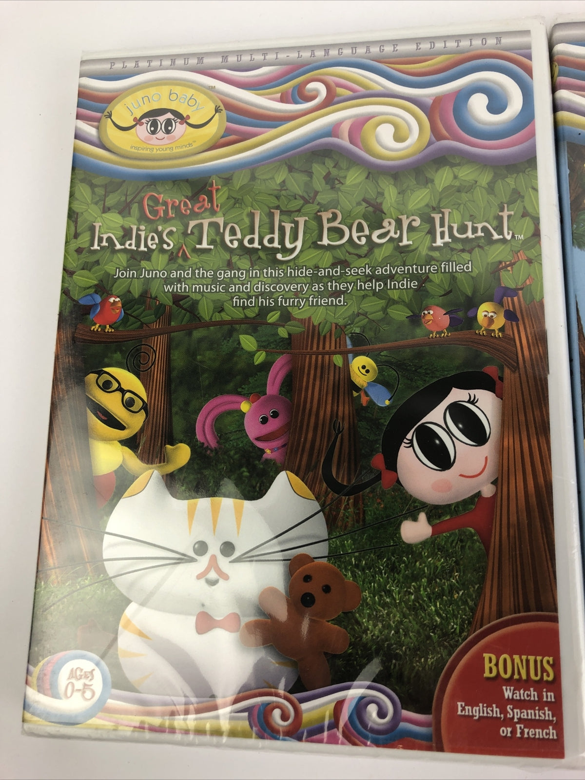 2 x Juno Baby: Juno’s Rhythm Adventure Teddy Bear HunT Interactive Musical DVD
