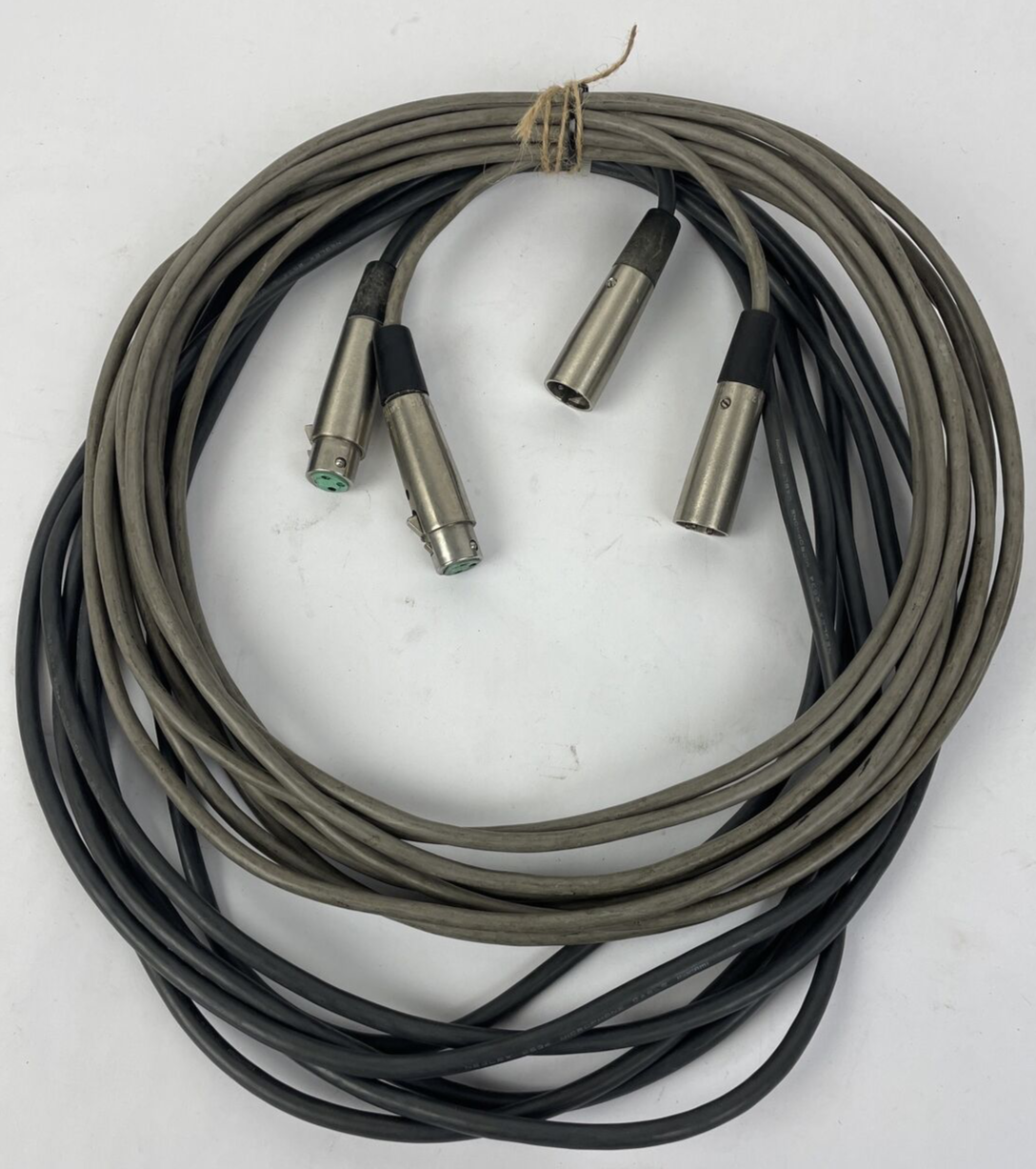 2 x SWITCHCRAFT XLR Microphone Cable Male To Female 3-Pin Mic Audio Lead