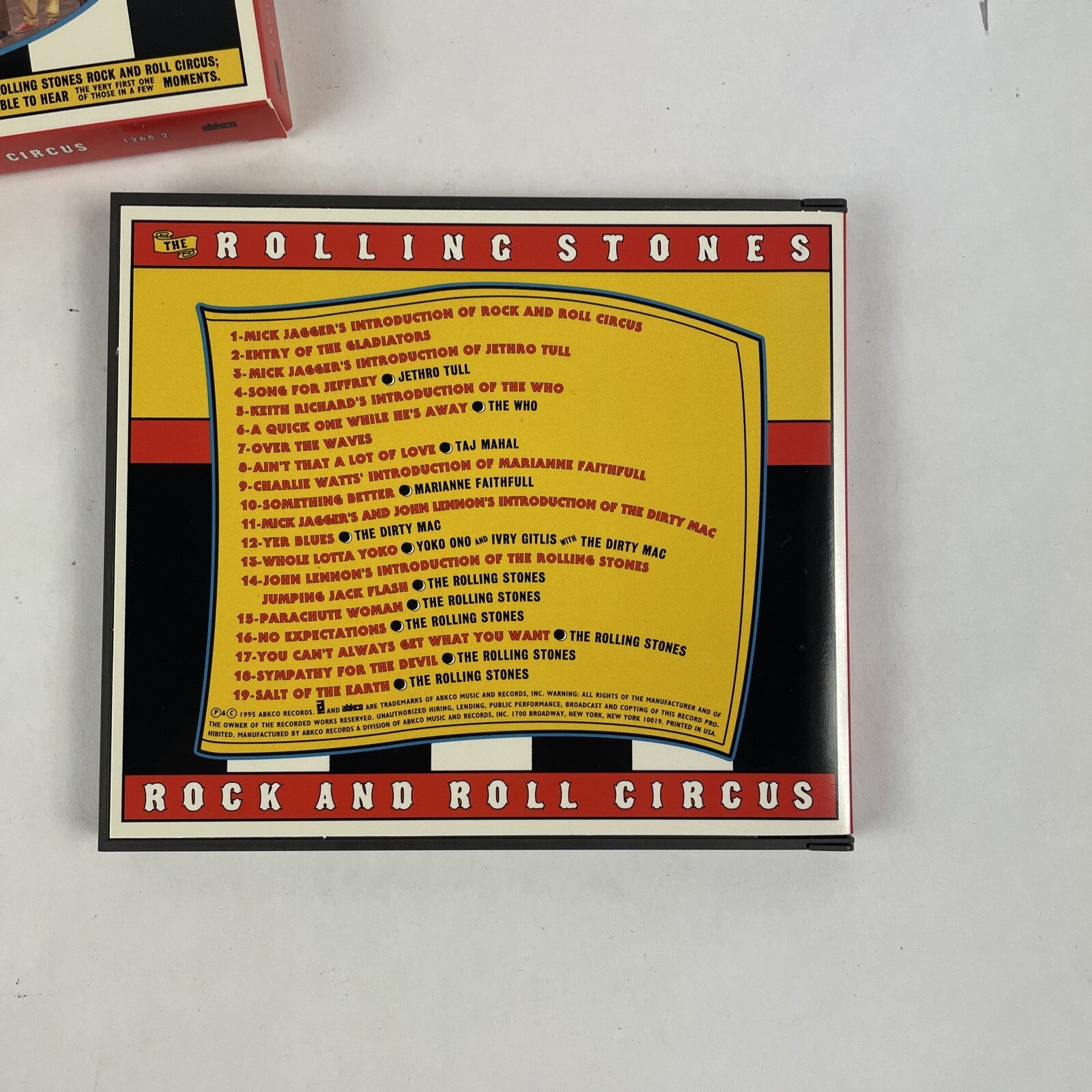 Rolling Stones Rock And Roll Circus Original Abkco Cd Mint. #16