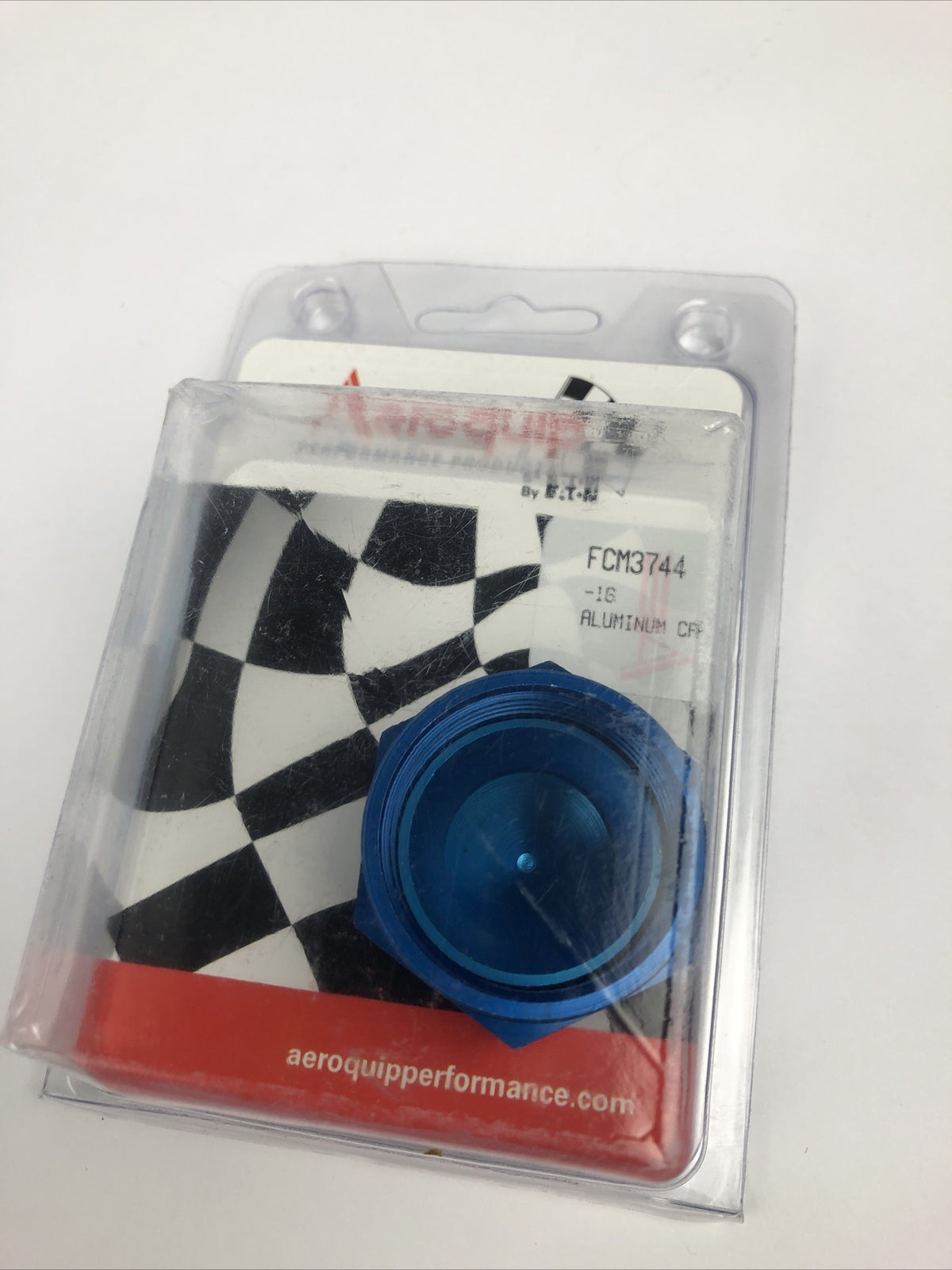 Eaton Aeroquip Fitting - Cap - 16 AN - Aluminum - Blue Anodize - FCM3744