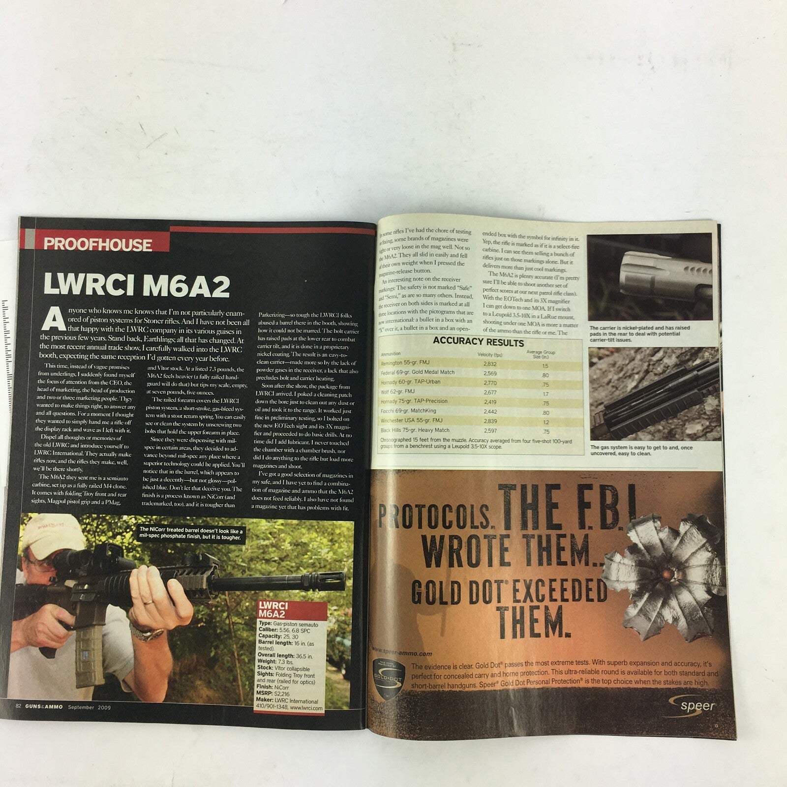 Guns & Ammo Magazine Accu Stock Savage 116s Piston Driven M6A2 .243 Sako A-7
