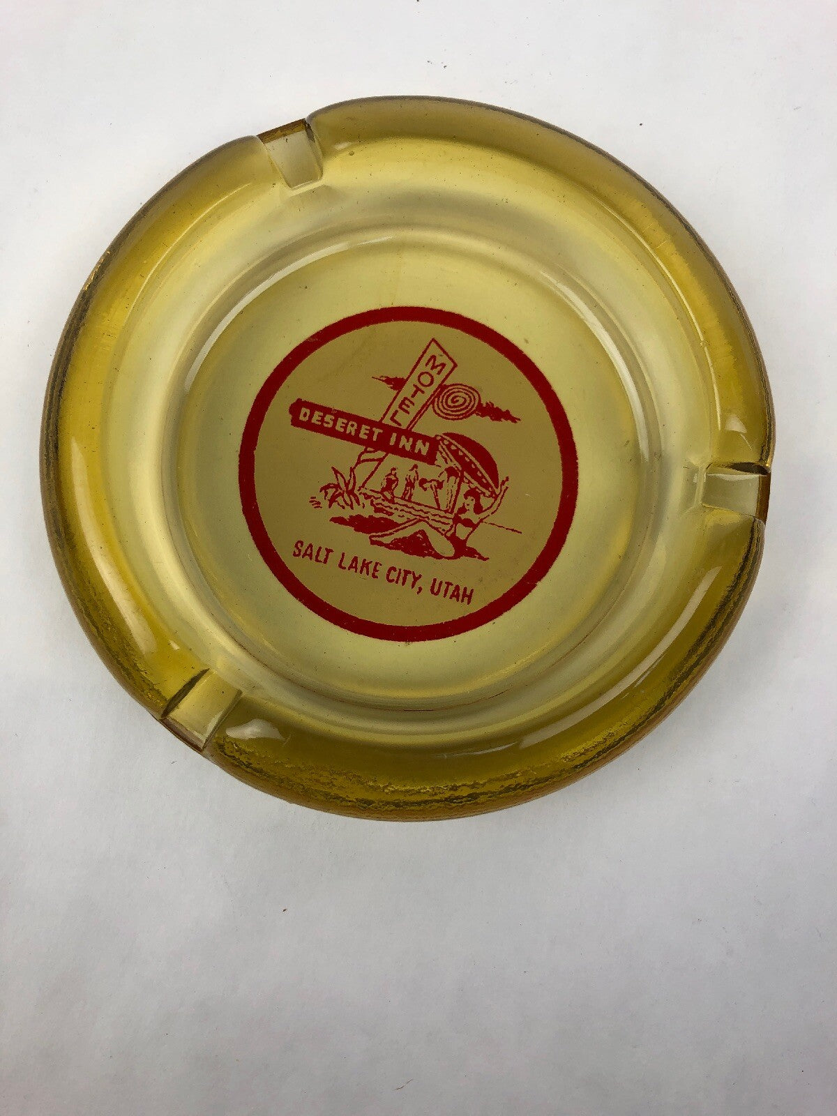 Vintage Ashtray Deseret Inn Motel Salt Lake City , Utah Rare Find FSTSHP