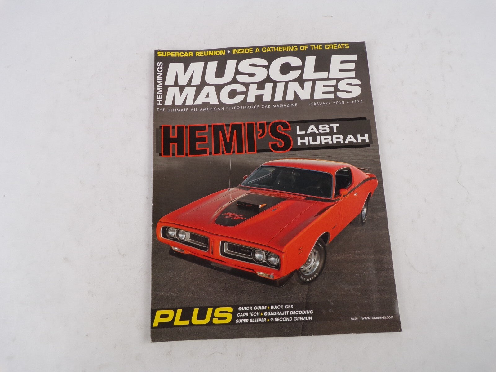 February 2018 Hemmings Muscle Machines Magazine Hemi's Last Hurrah Plus Quick