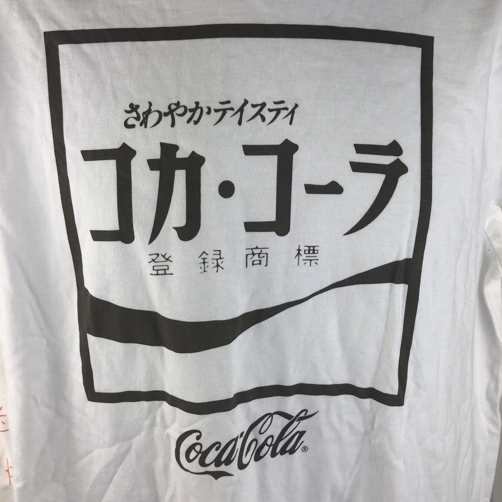 RARE Coca Cola Tokyo Long Sleeve T Shirt White Size Medium Men's NWOT