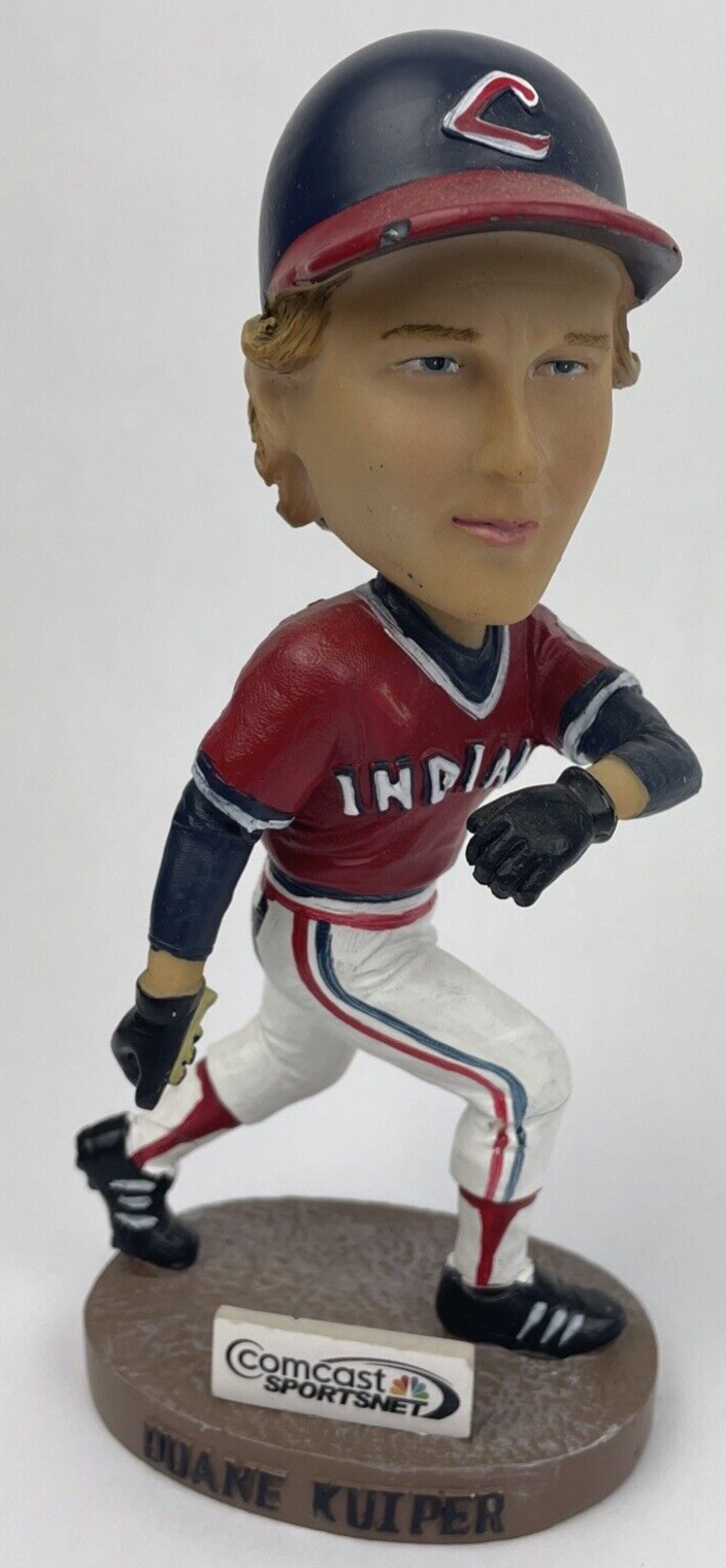 Cleveland Indians Guardians SF Giants Duane Kuiper Bobblehead Signed Broken Bat