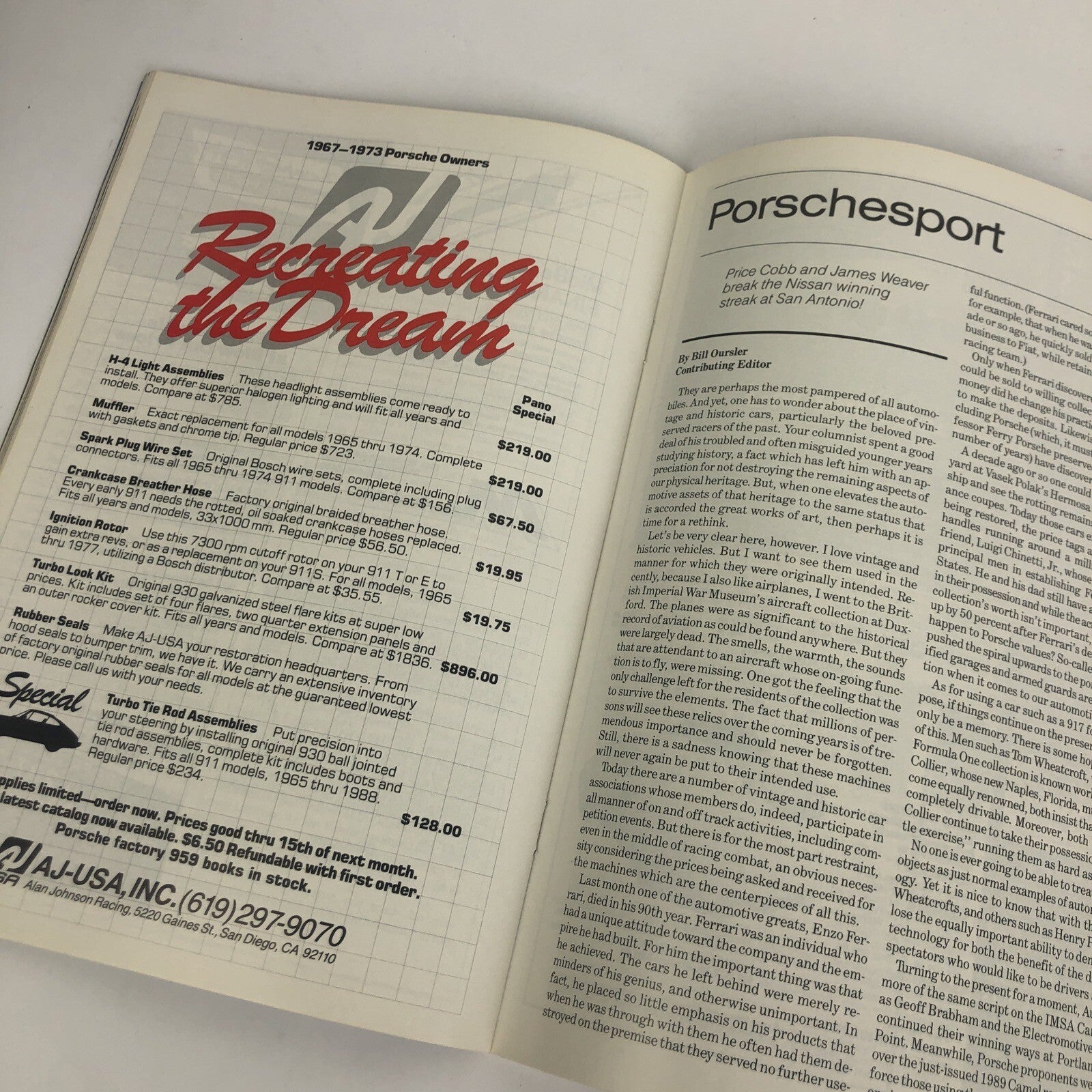 Porsche Panorama Magazine - October 1988 - 924 To 944 Conversion 928 CIS - LOOK