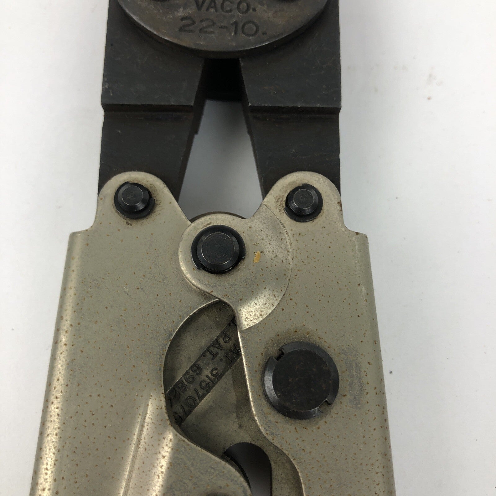 OEM Vaco 1710 22-10 AWG Heavy Duty Mechanical Hand Crimper Ratchet Crimping Tool