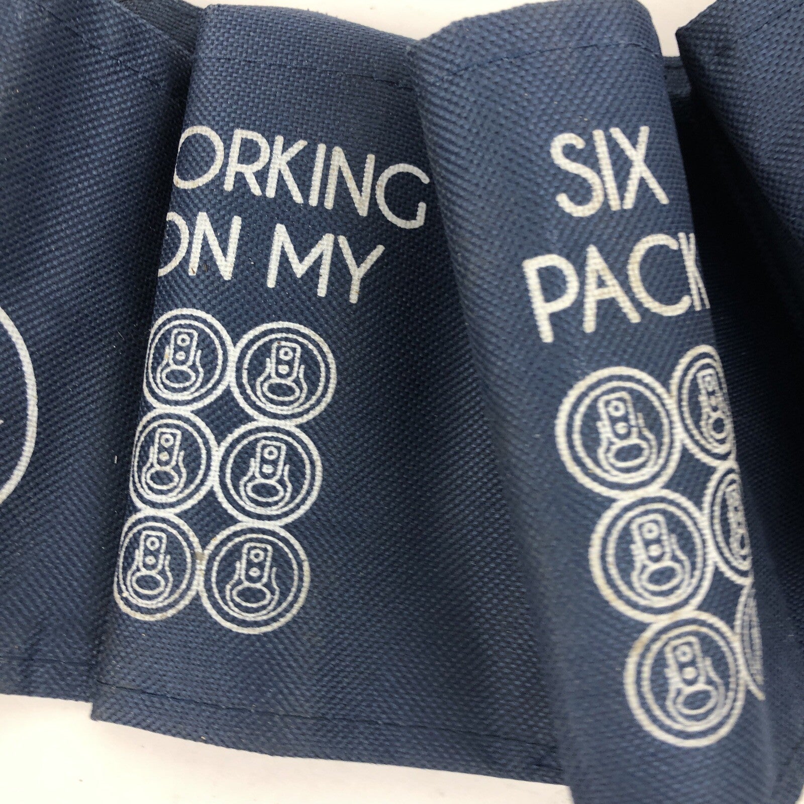 Red Neck Holster Beverage Belt Holds 6 Beers Navy Blue " Working on my 6 Pack "