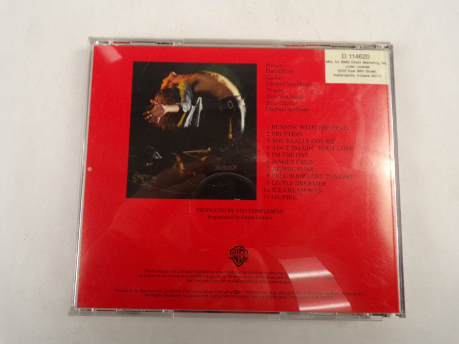 Van Halen Eruption On Fire I'm The One Jamie's Cryin' Atomic Punk CD#53