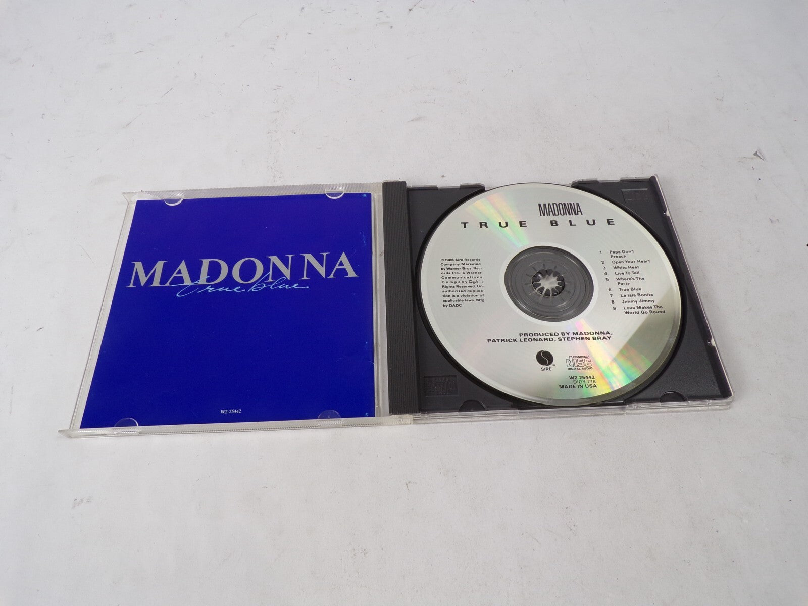 Madonna/True Blue Papa Don't Preach Open Your Heart White Heat Live To TellCD#62