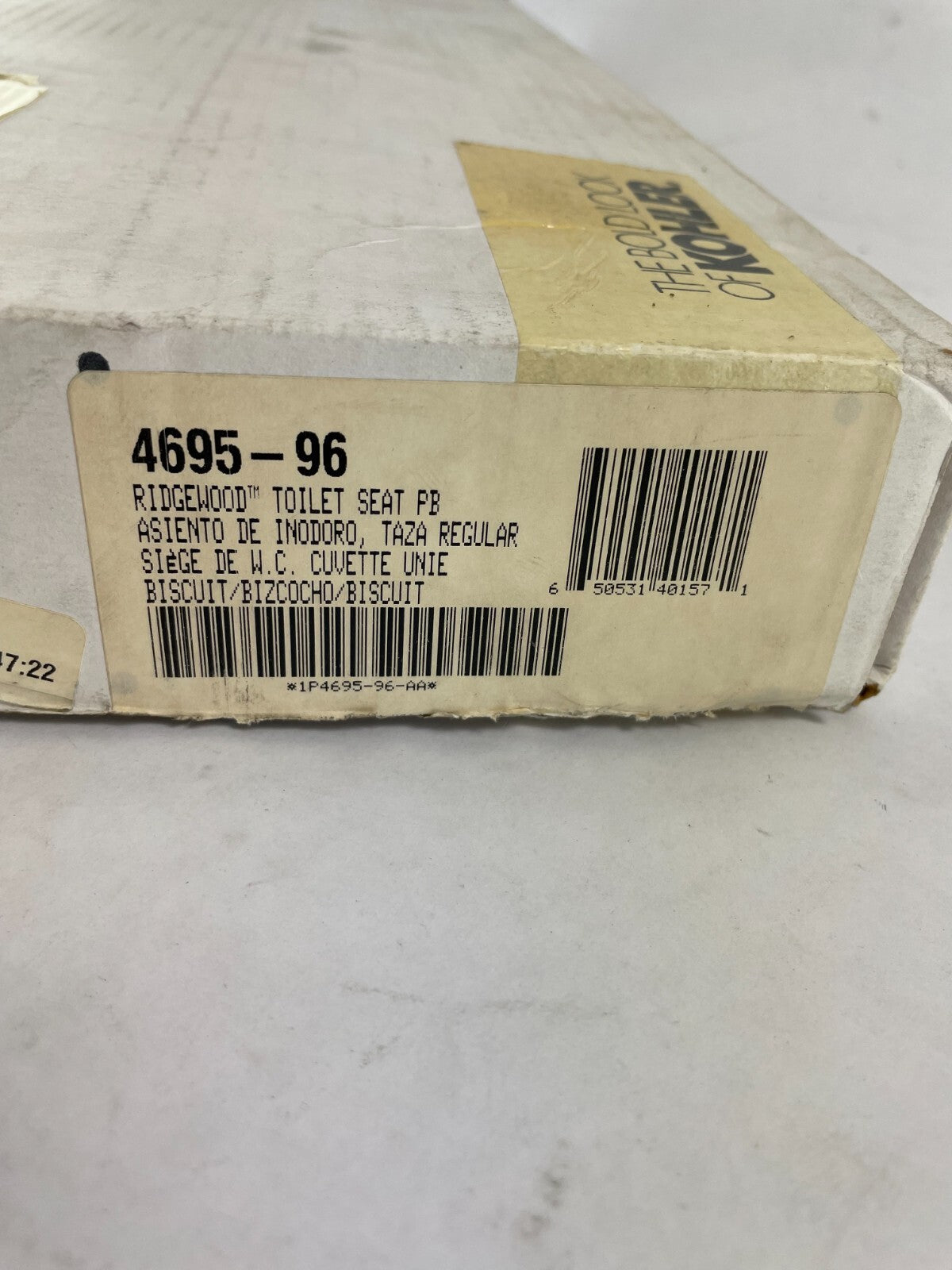 Kohler Ridgewood Tollet Seat 4695-96 Biscuit