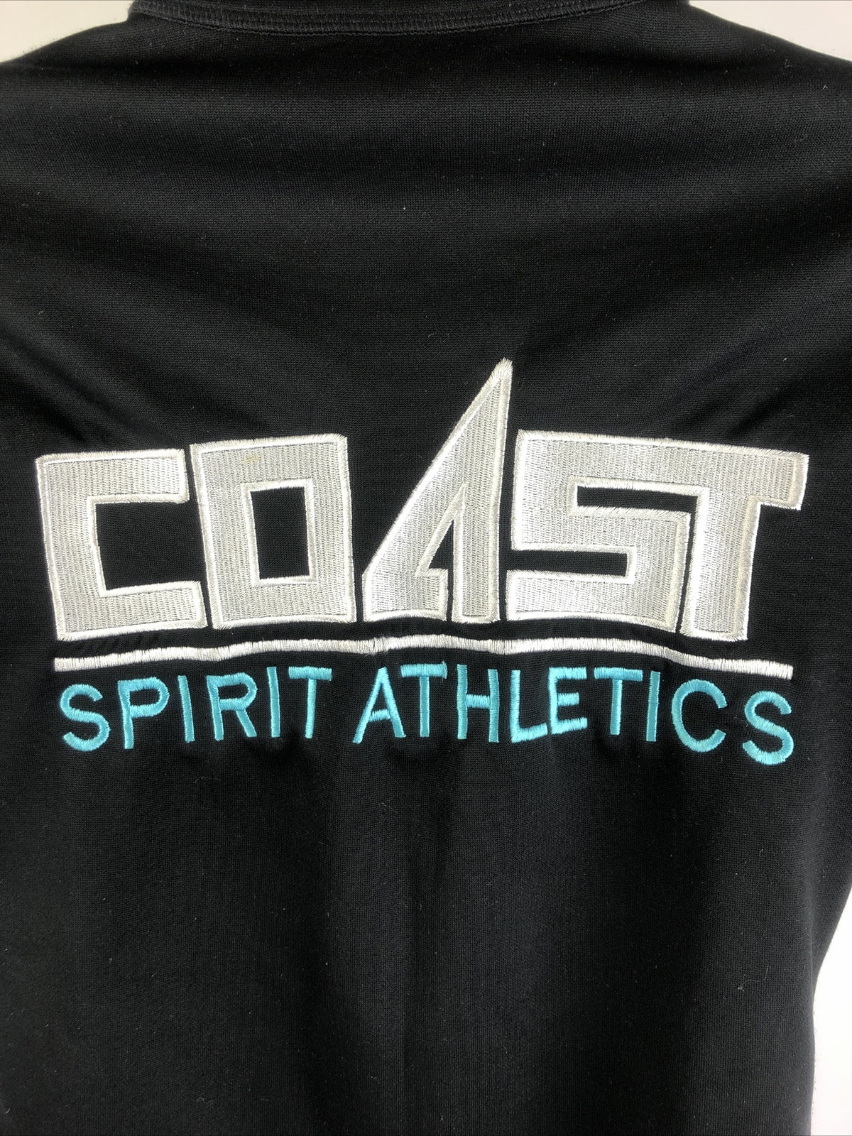 Coast Spirit Athletics Cheerleader Black Track Jacket Full Zip Women’s Medium