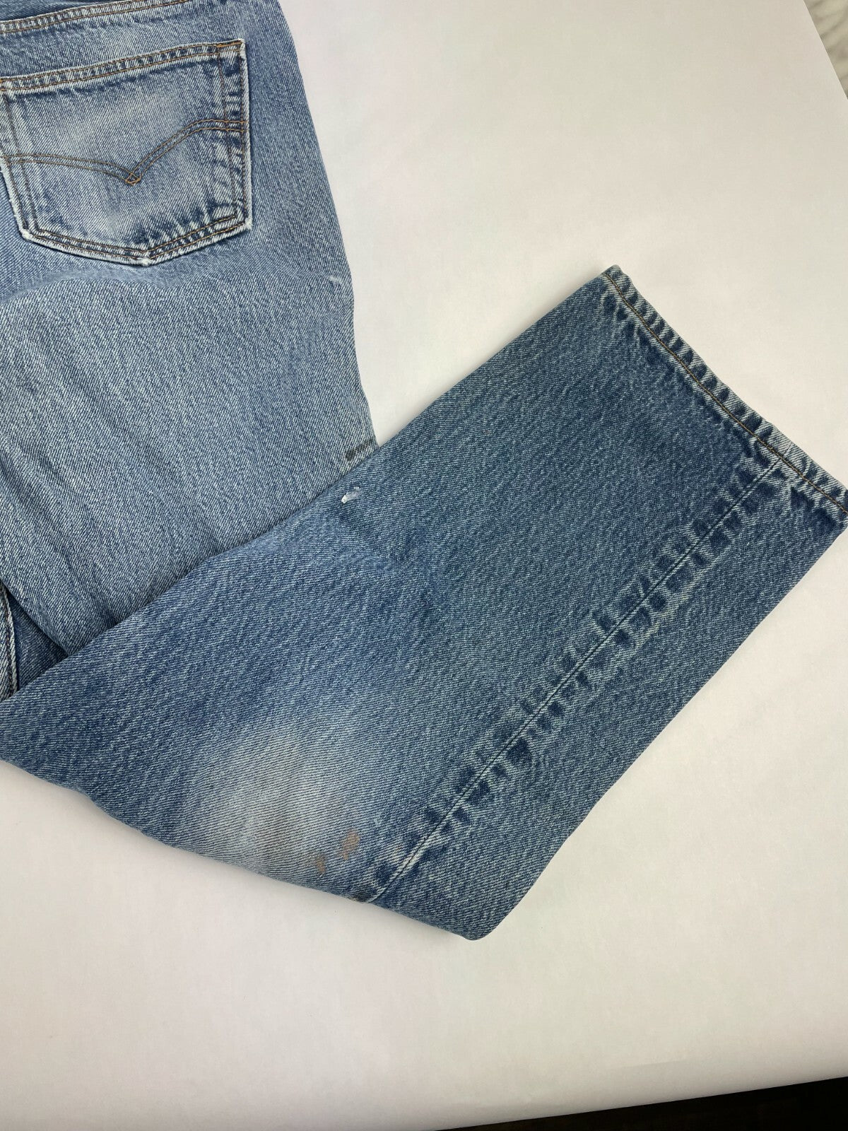 Levi's Men's Blue 501 Regular Fit Straight Leg Jeans Size W 36 L 33