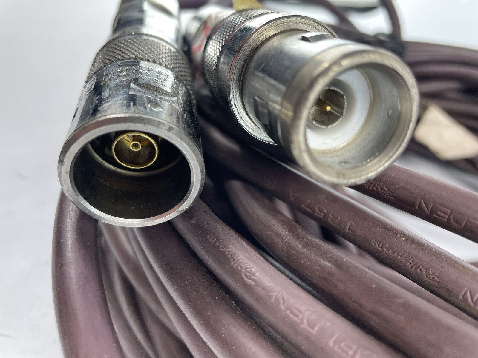 ADC 100ft Commscope TCP-B38 ProAx Triaxial Male & Female Camera Connector 75 ohm