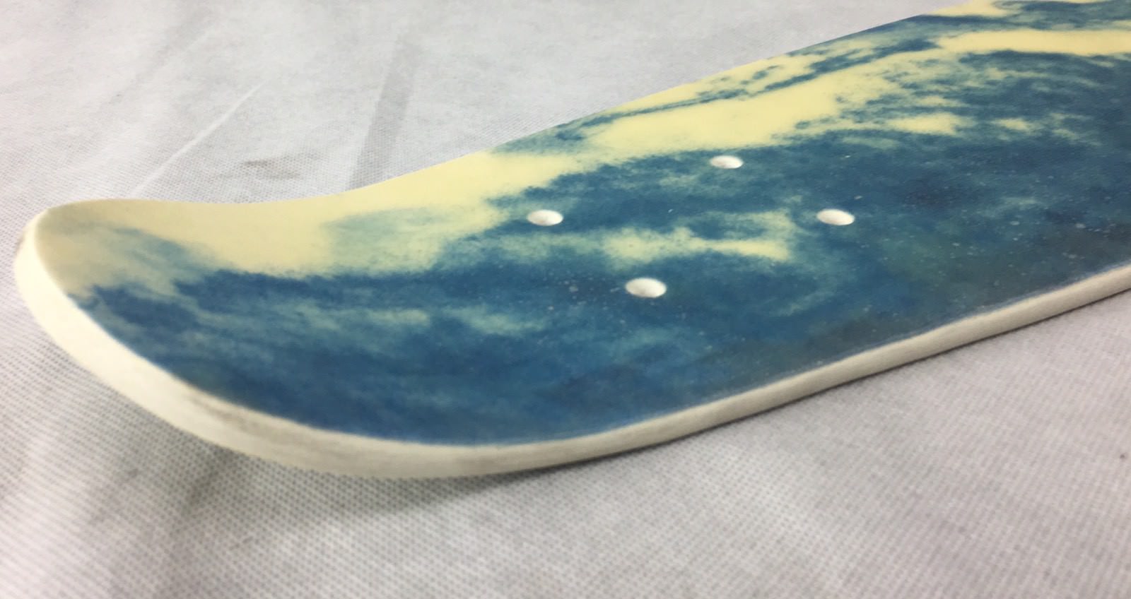 Vintage NOS 1970s MPI Old School Skateboard Deck Fiberglass Kicktail 6.5" x 25"