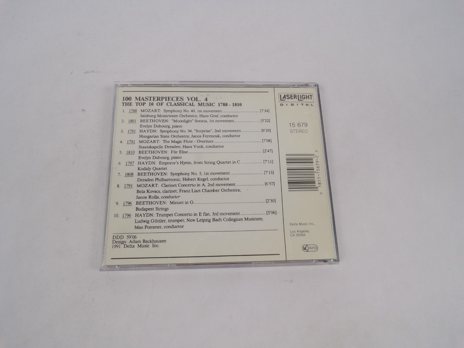 Masterpieces The Top 10 Of Classical Music Mozart: Symphony No. 40, 1st CD#69