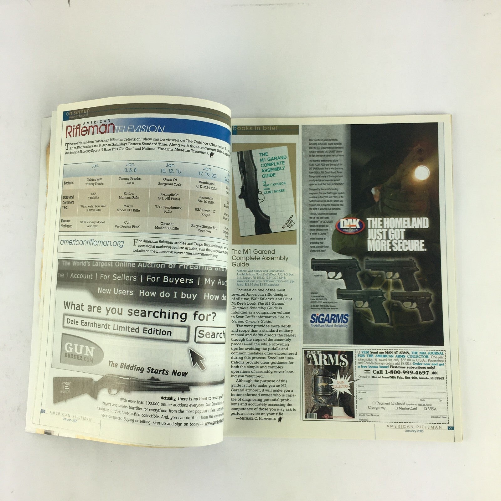 January 2005 American Rifleman Magazine Win My Qwgley Rifle! .45-110SilverBullet