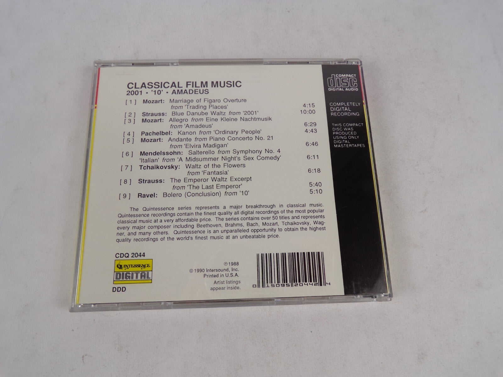 Trading Places Elvira Madigan Amadeus Classic Film Music Mozart Strauss CD#54