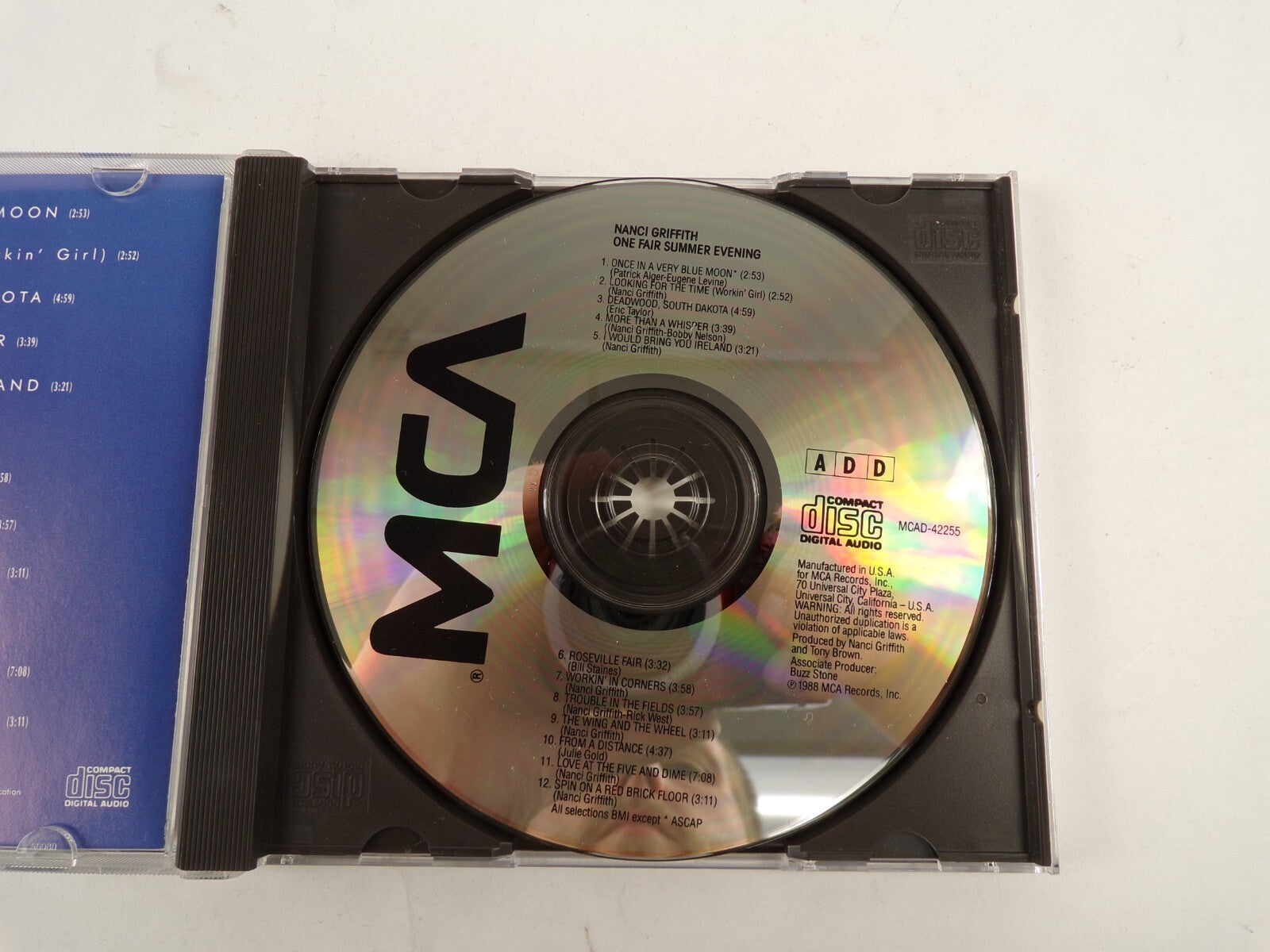 One Fair Summer Evening Nanci Griffith Roseville Fair From A Distance CD#47