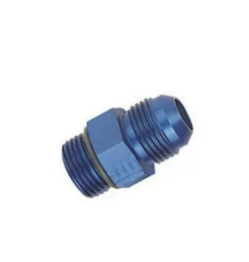 Eaton Aeroquip FCM2955 Aluminum O-Ring Boss to Male in Blue Anodized - 37 deg