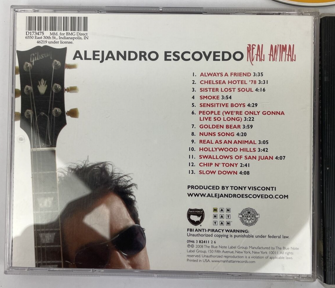 3 x Alejandro Escovedo CD Lot - Gravity 92 - Real Animal 08 - Boxing Mirror 06