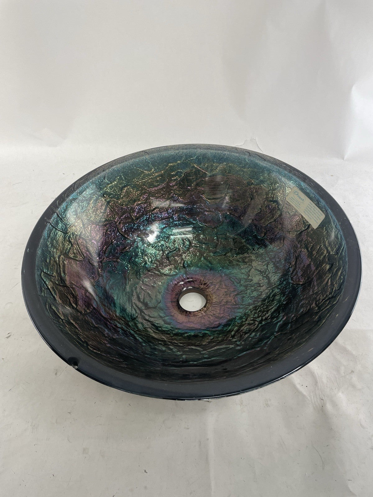 JSG Fawn Oceana Vessel Undermount Oceana Blue Reflections Bathroom Undermount
