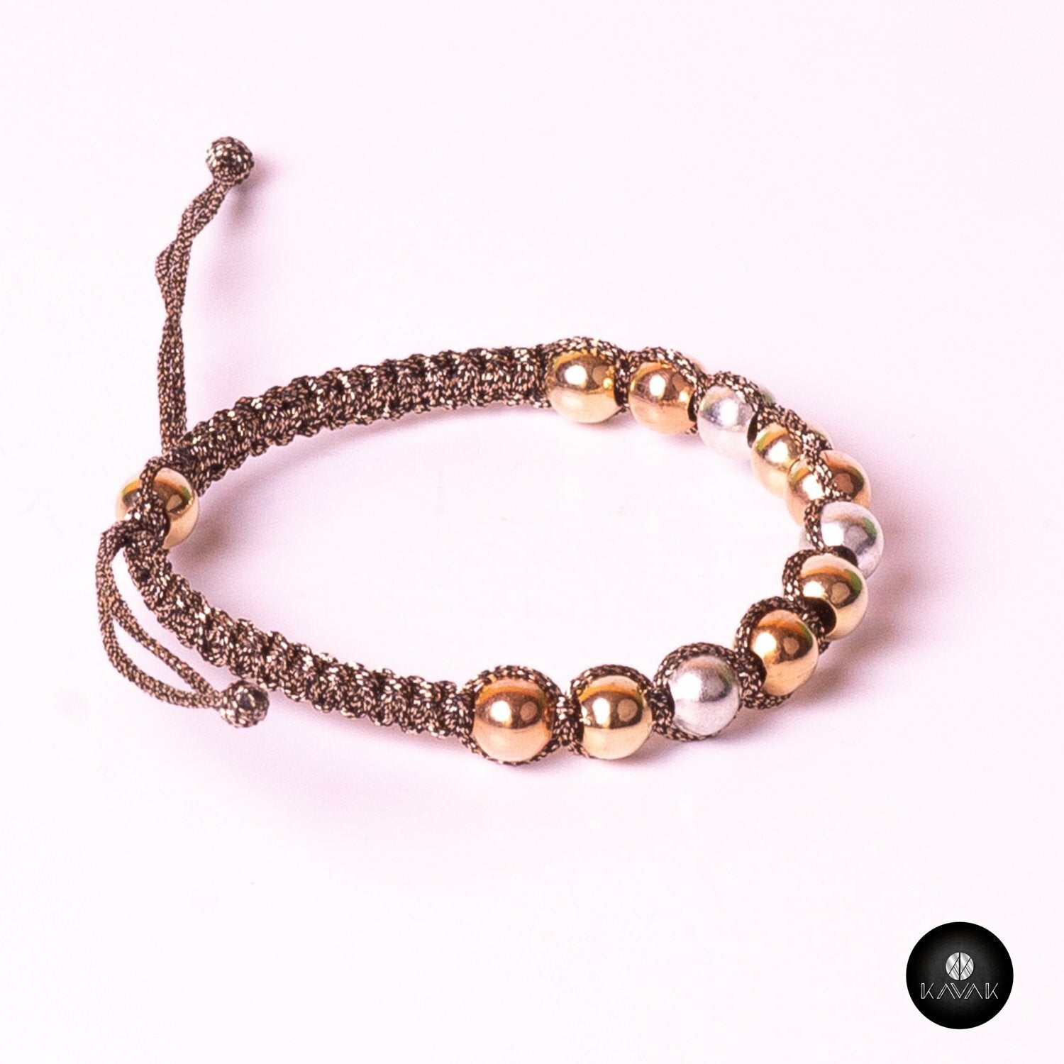 Kavak handmade Caribbean shiny beads adjustable women's bracelet