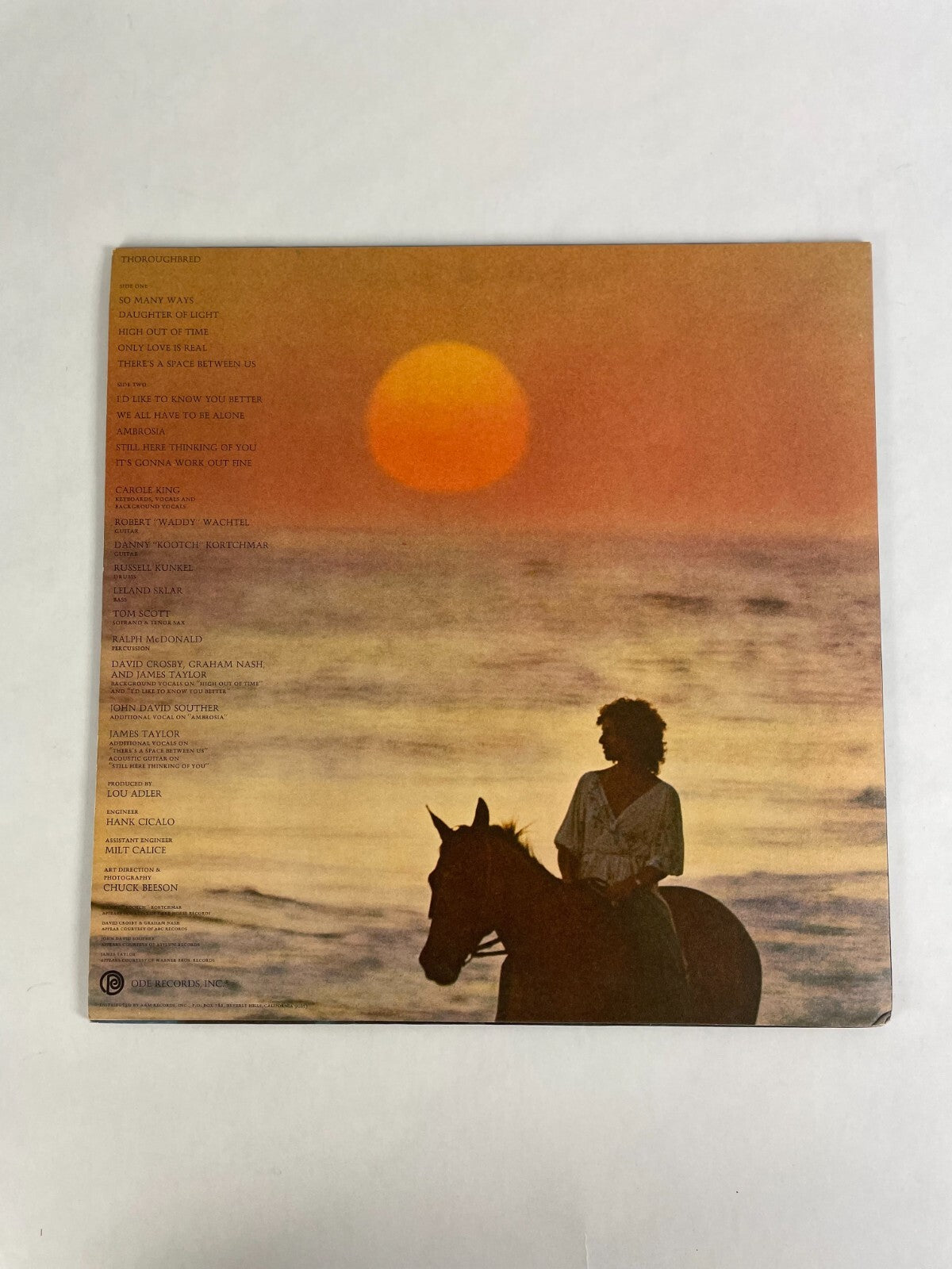 Carole King Thoroughbred Vinyl Record