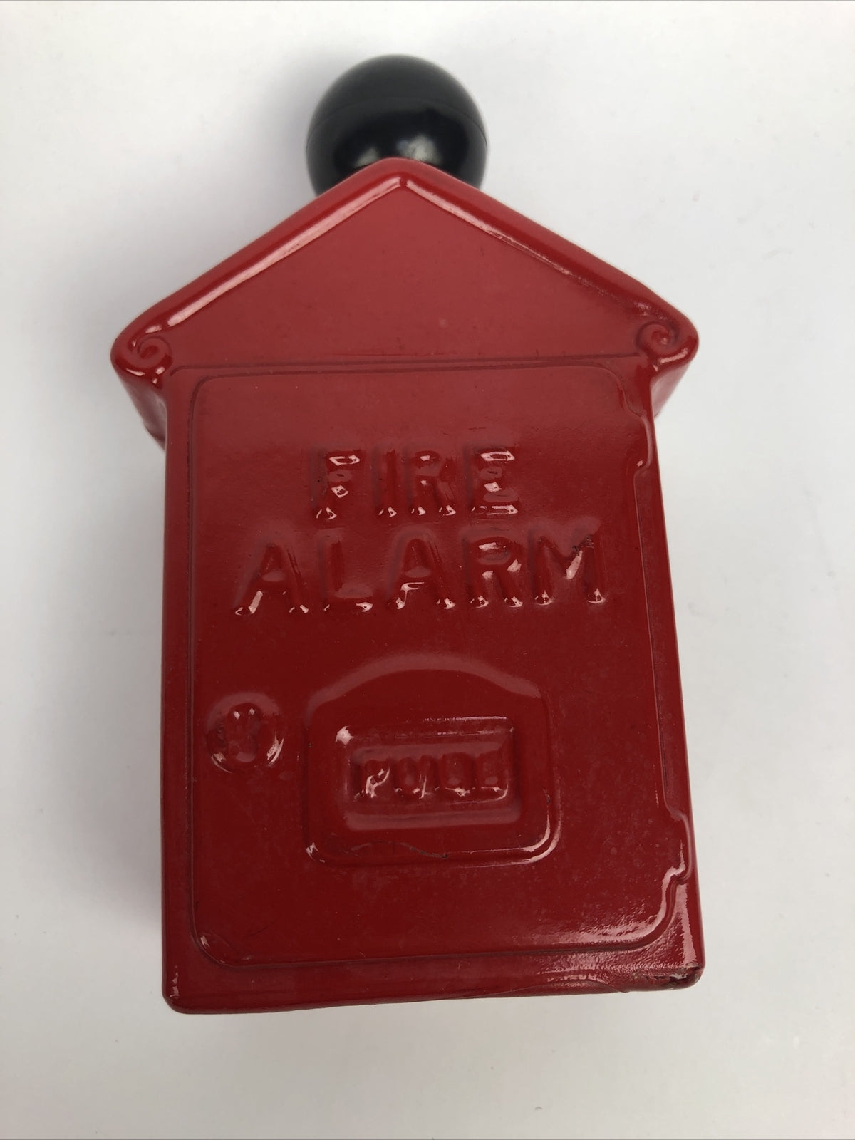 AVON FIRE ALARM BOX ELECTRIC PRE-SHAVE LOTION (empty) BOTTLE Vintage 1975