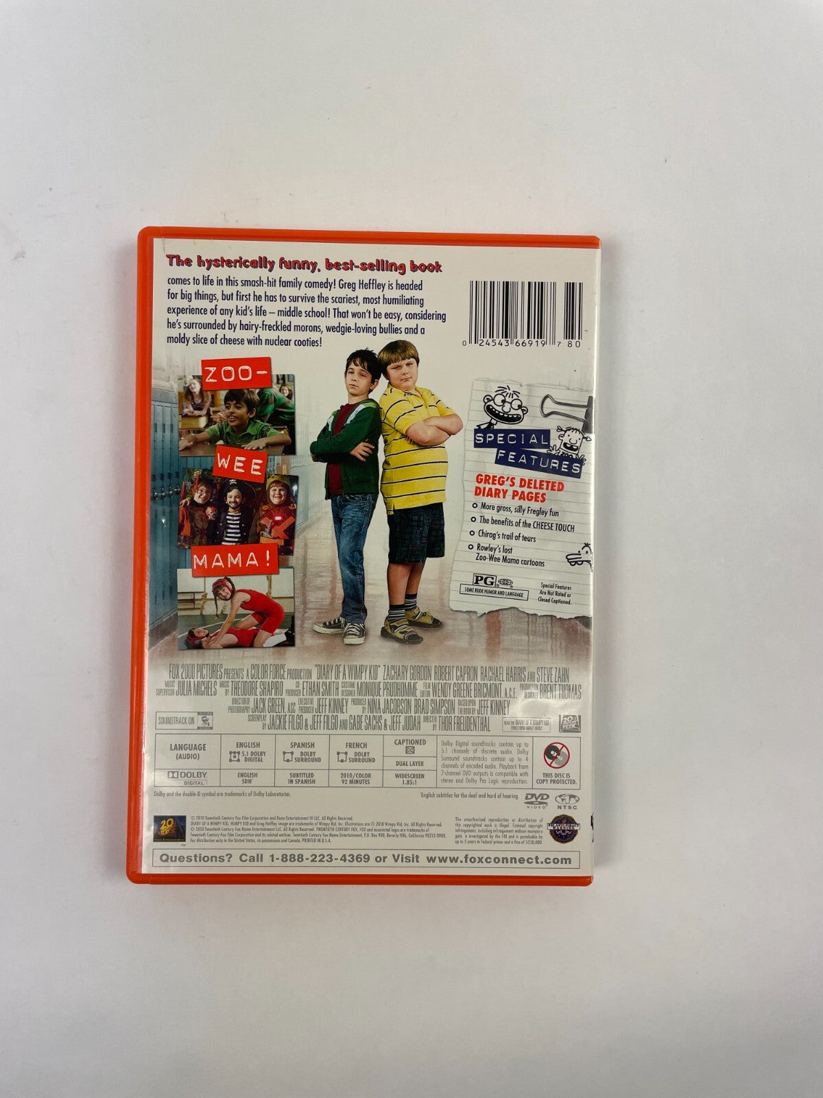 Diary of a Wimpy Kid It's A Diary It's A Movie! Fox 2000 Pictures DVD Movie
