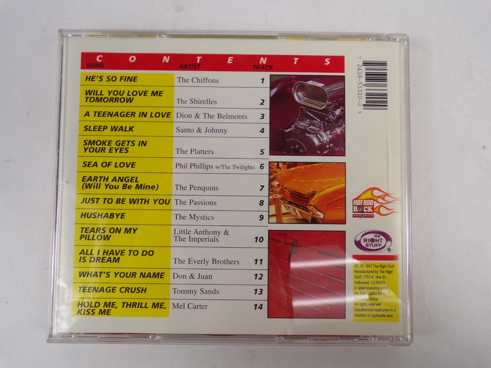 Hot Rod Back Seat Movers Everly Brothers The Platters The Chiffons CD #31