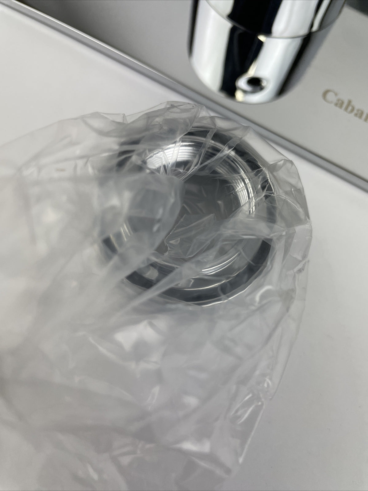CABANO Designer Built-in Thermostatic Basin Mixer Polished Chrome w Hardware NEW